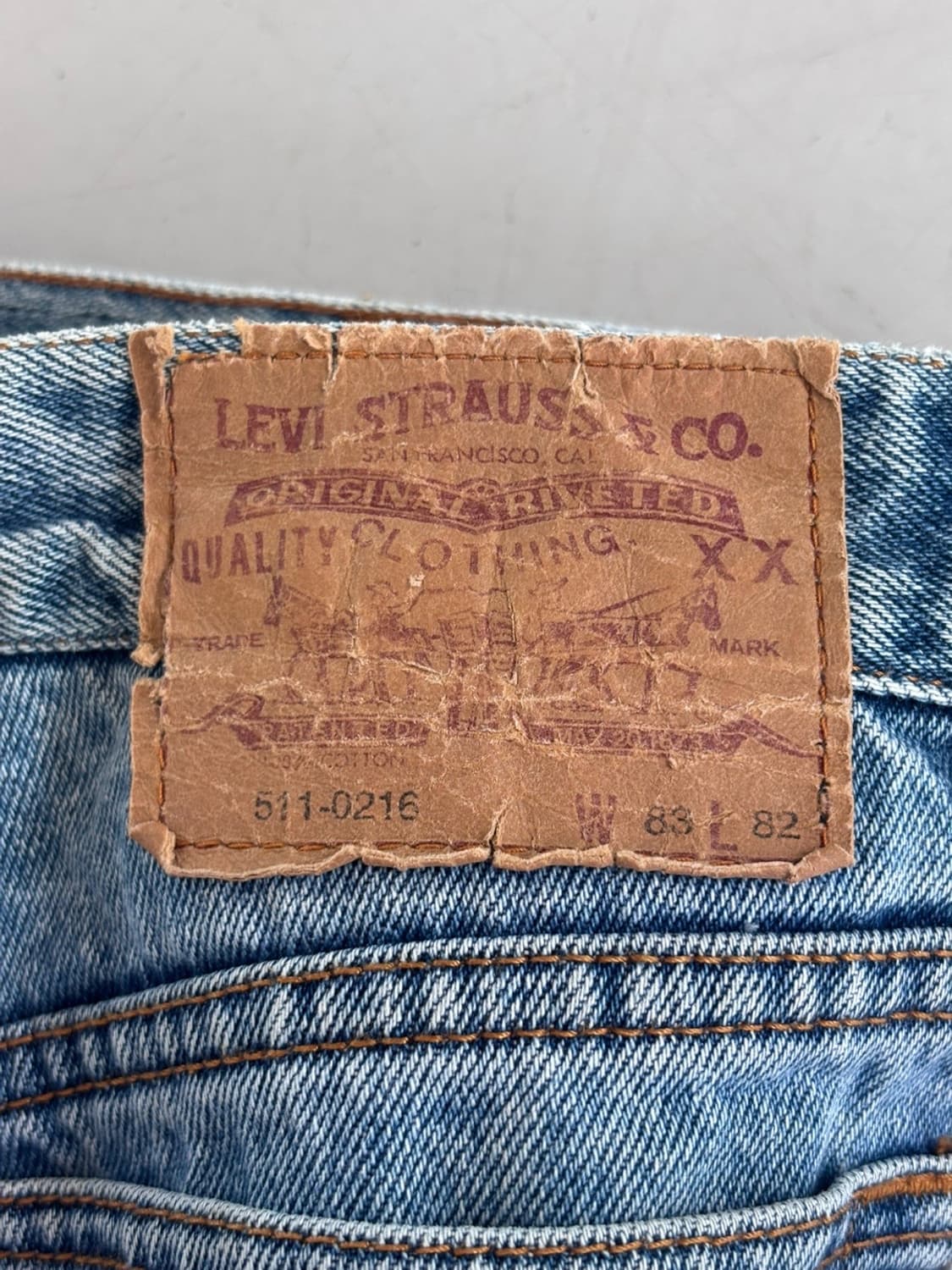90s Vintage Levis 511 Denim Pants 상품이미지7