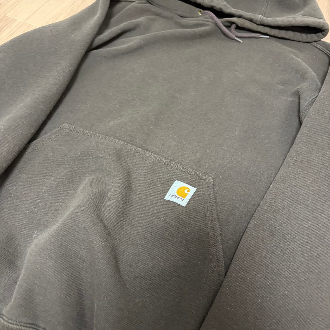 처분) 칼하트 빈티지 딥 브라운 초코 후드티 판매합니다 가격제안 받음 상품이미지3