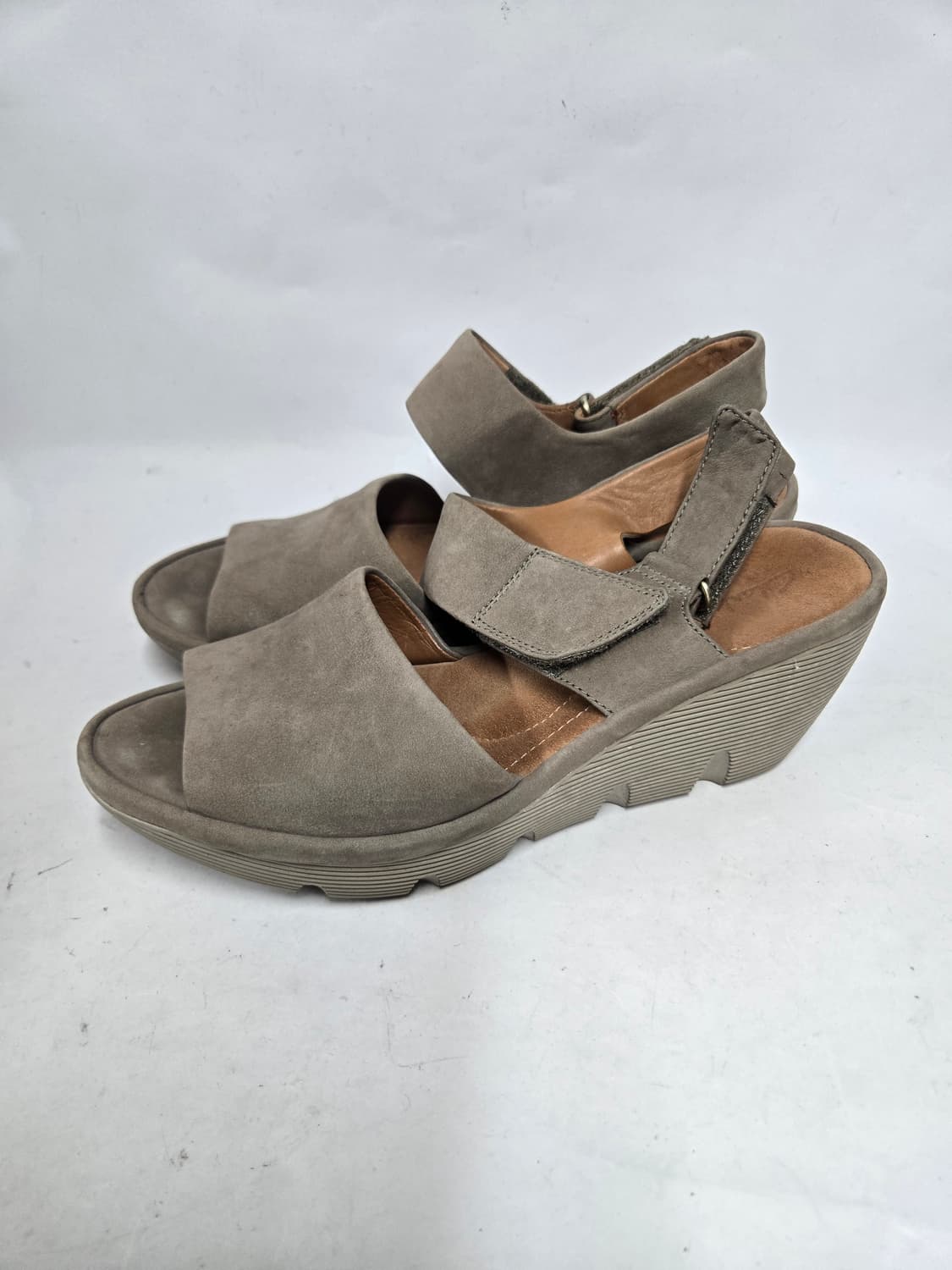 클락스 웨지힐 샌들 그레이 여성245mm 상품이미지3