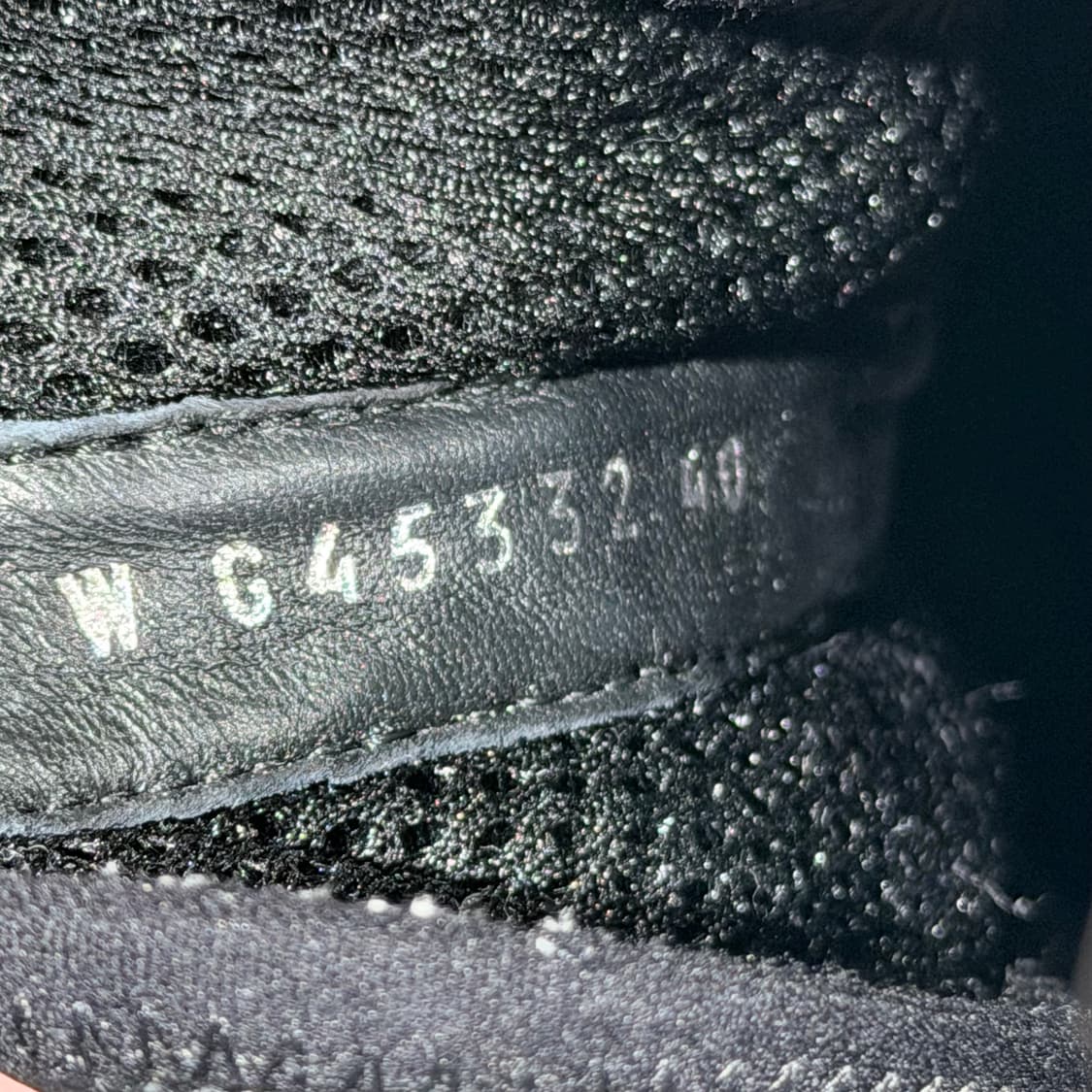 (A/40) / 샤넬 믹스드 파이버 패브릭 스웨이드 스니커즈 블랙 상품이미지9