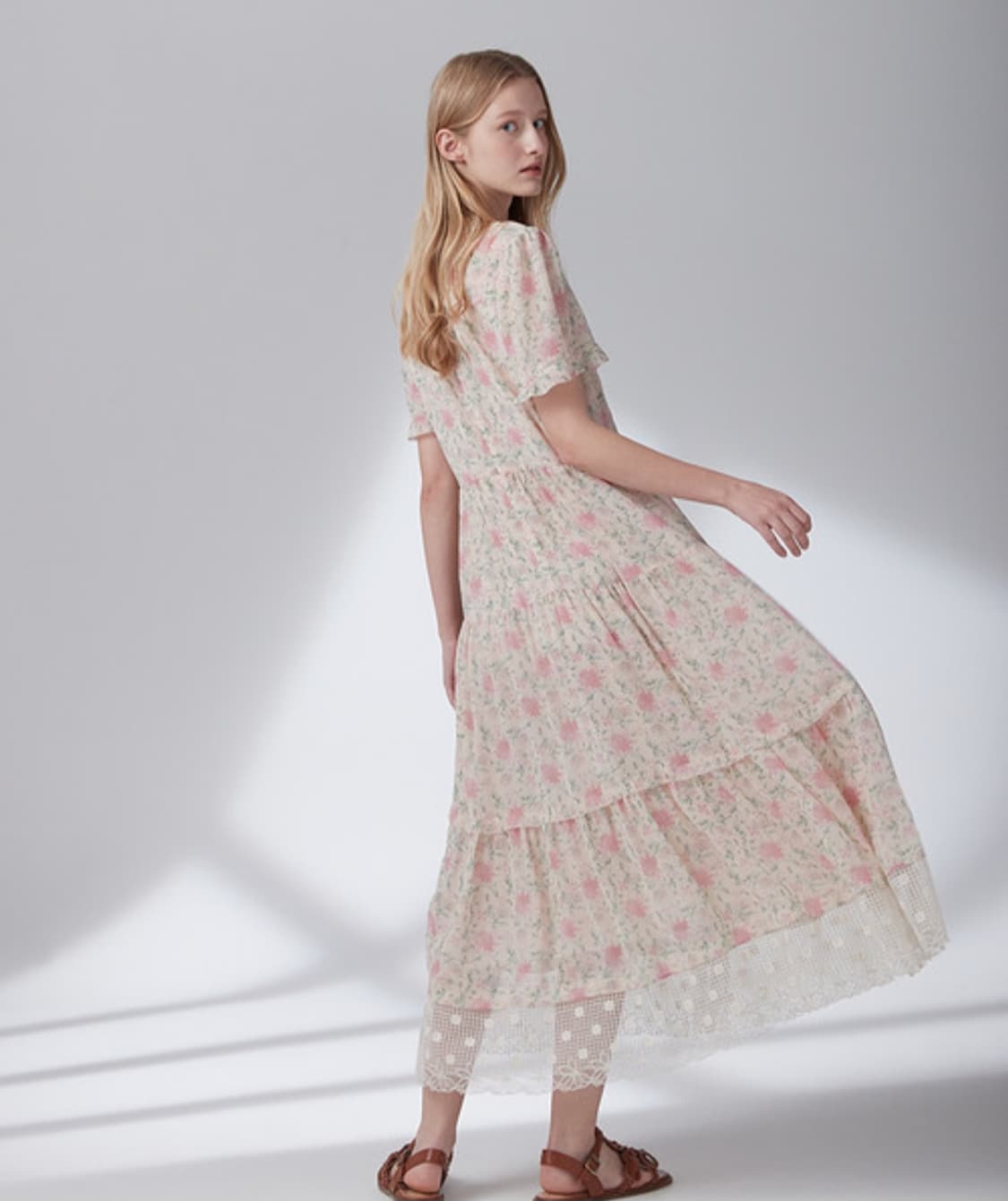 써스데이아일랜드 레이스 포인트 롱원피스 S사이즈 상품이미지3