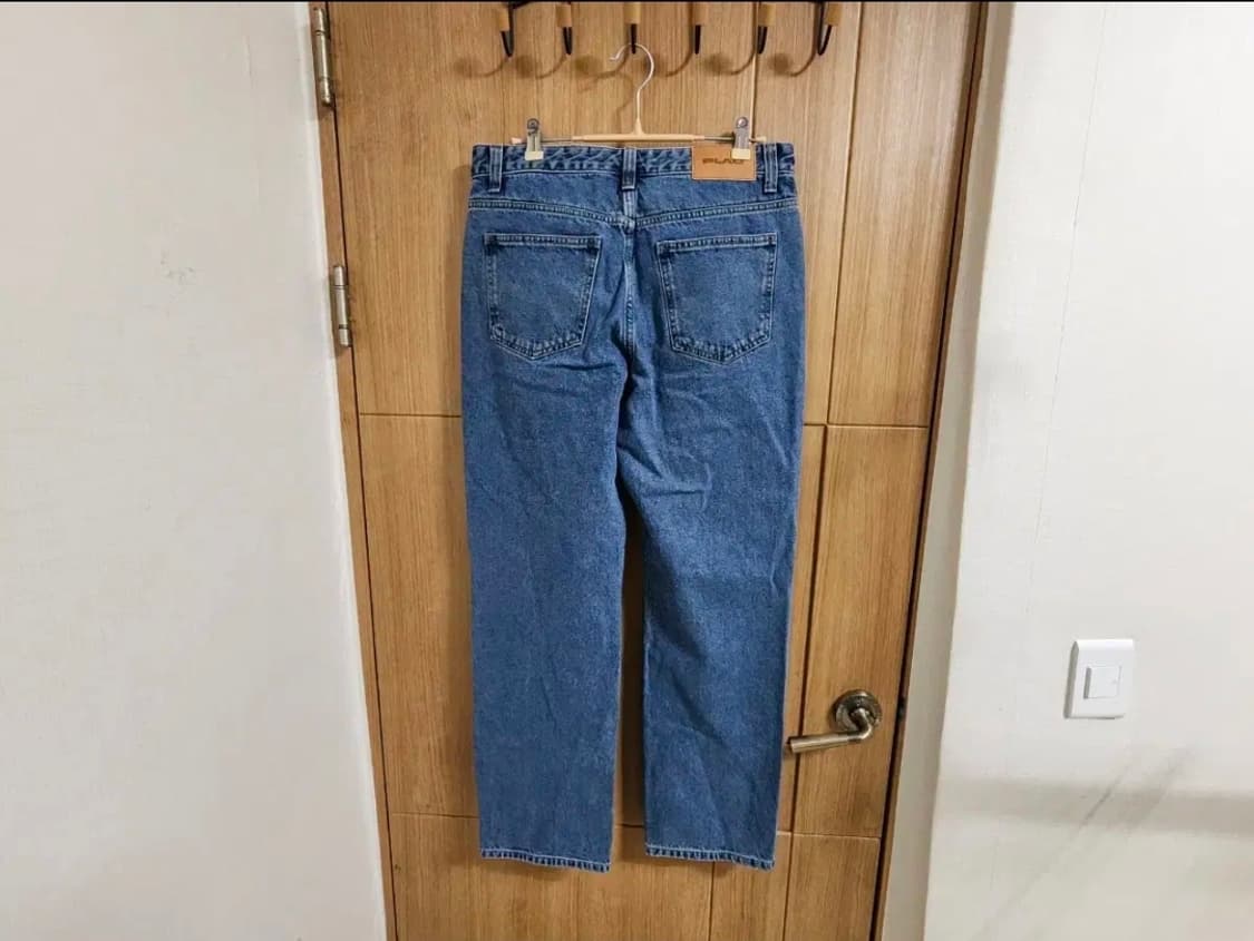 (31)플랙 빈티지 블루 스트레이트 데님팬츠 상품이미지3