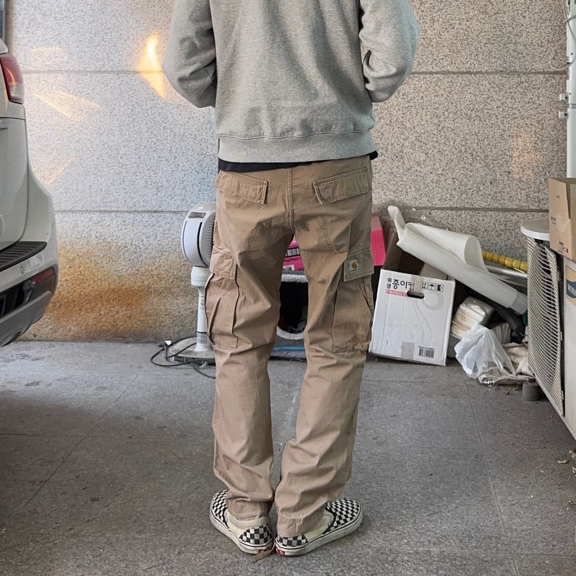 칼하트 로고 립스탑 카고 팬츠 상품이미지1