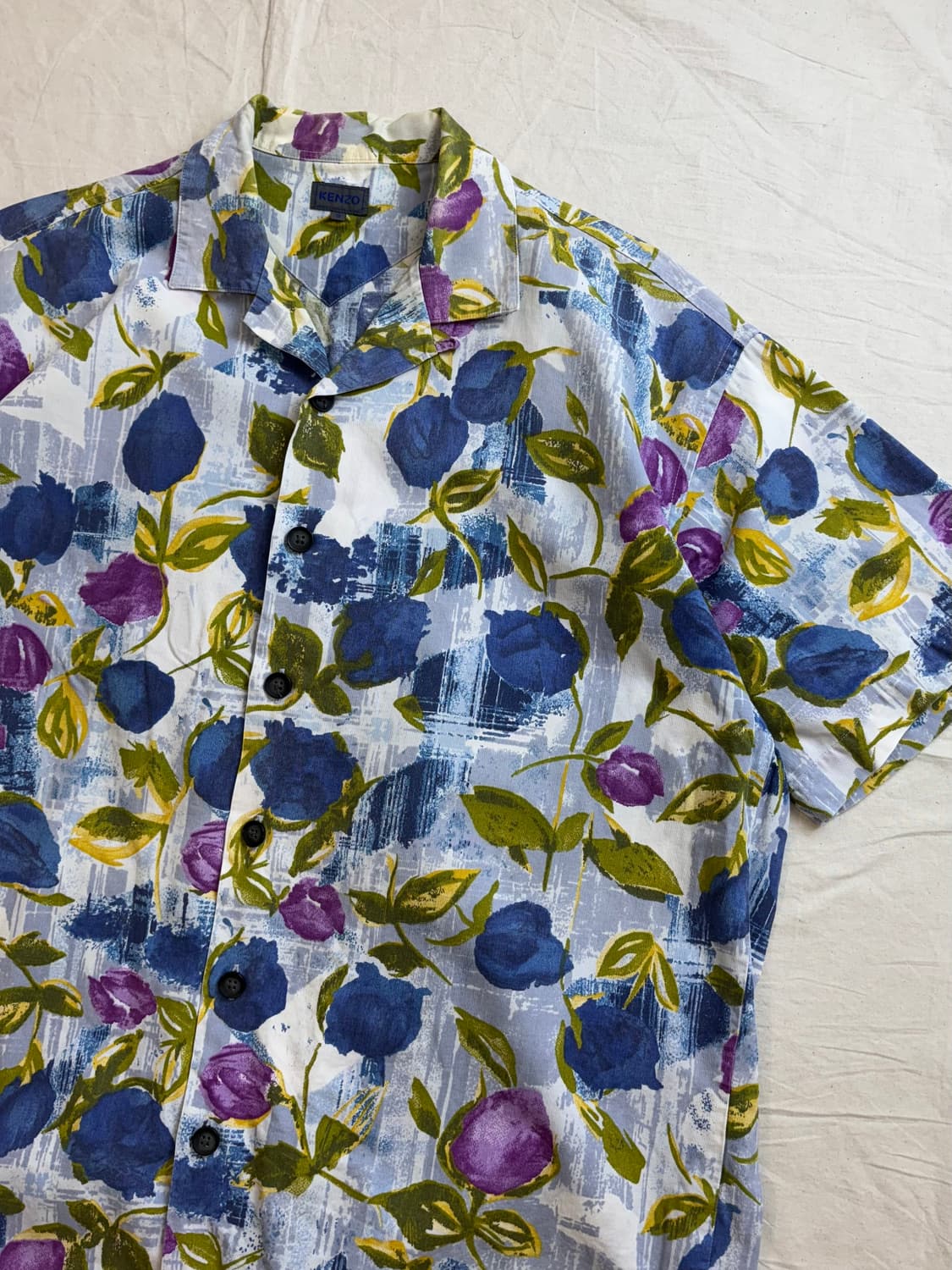 KENZO 겐조 90s 빈티지 플라워 패턴 셔츠 상품이미지2