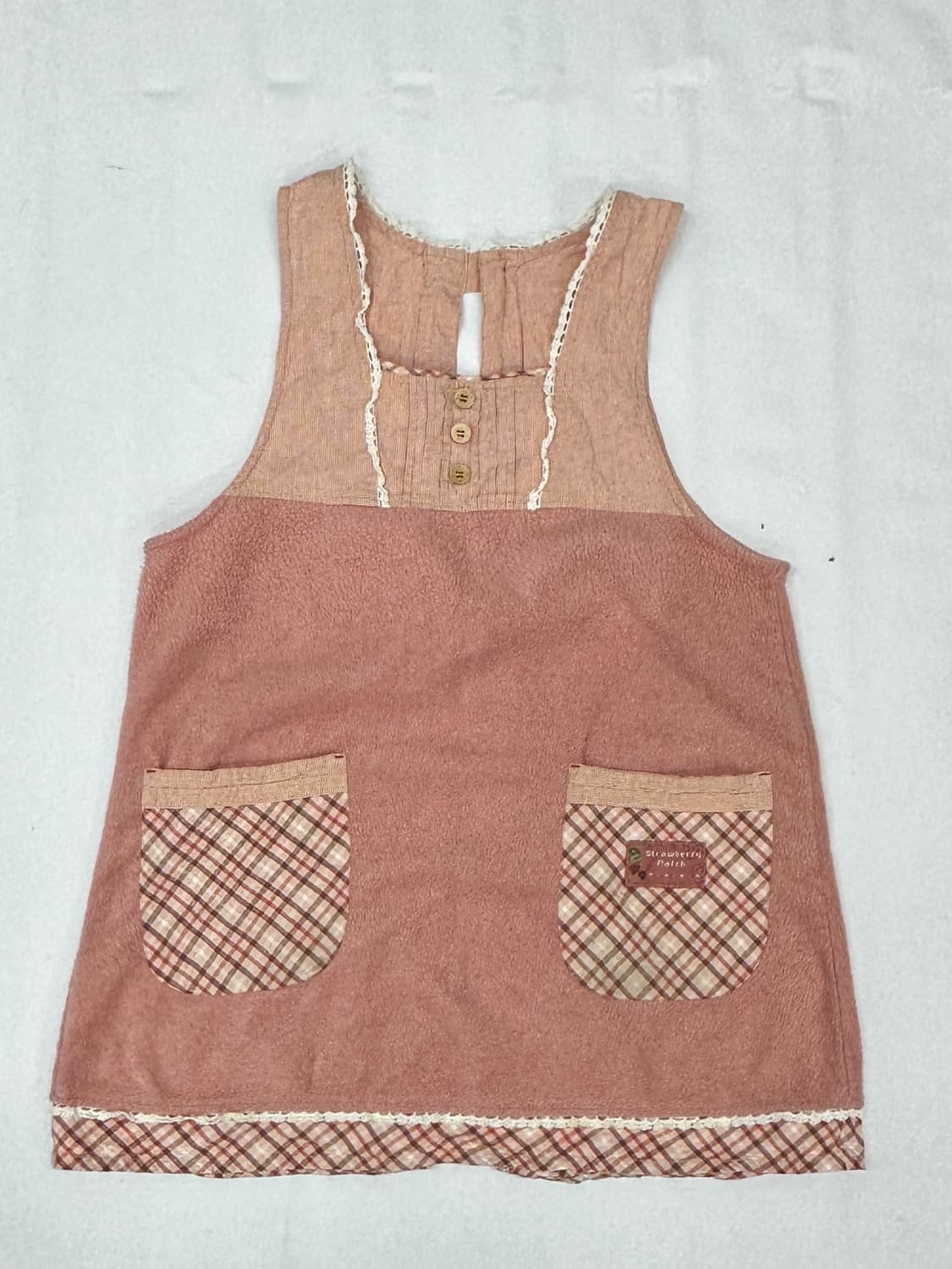 🍓딸기맛 히메갸루 메이드 앞치마🍓 공방 겨울 레이어드 베이킹 상품이미지2