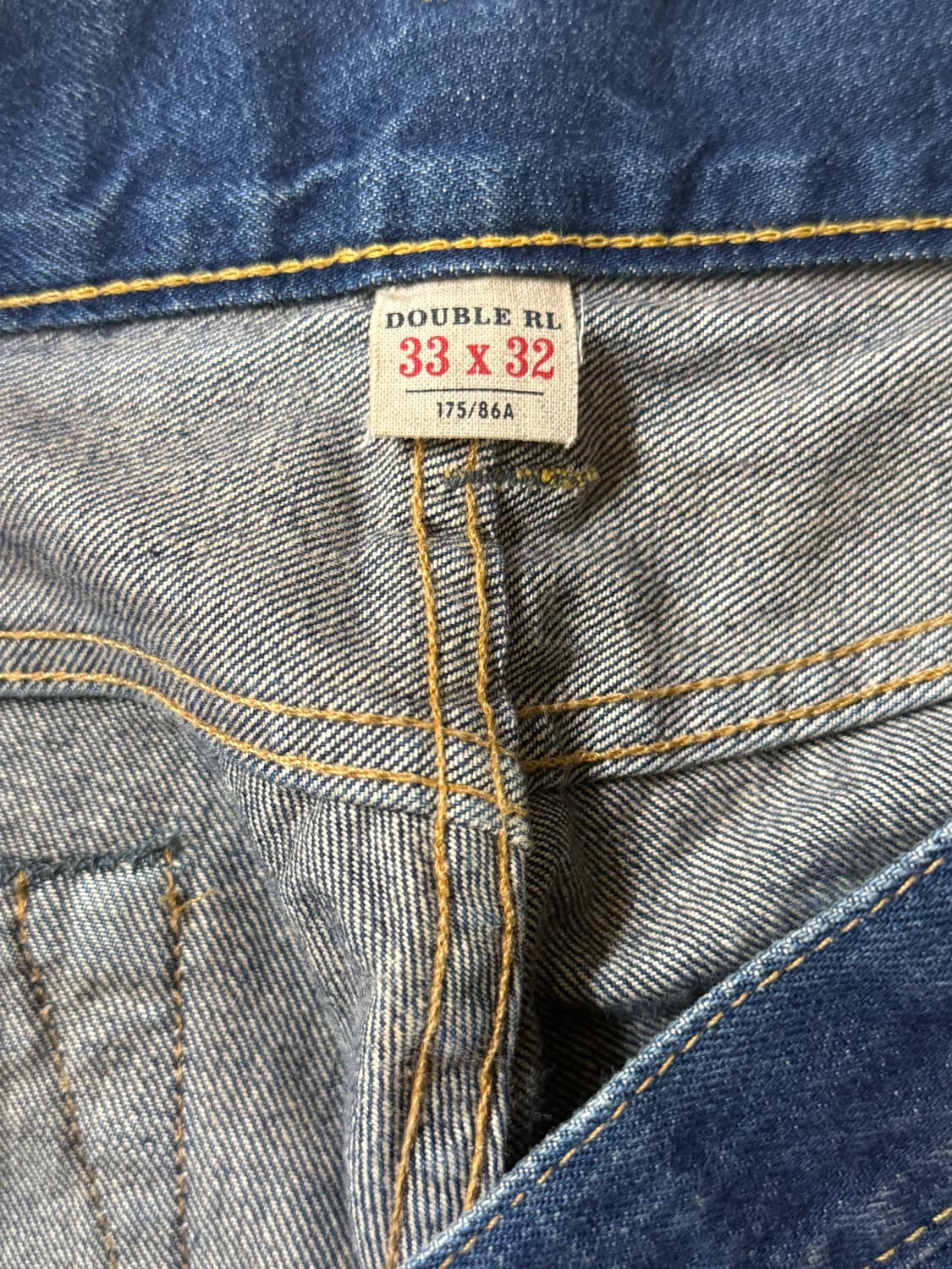 RRL 더블알엘 로우스트레이트 데님 33/32 상품이미지5