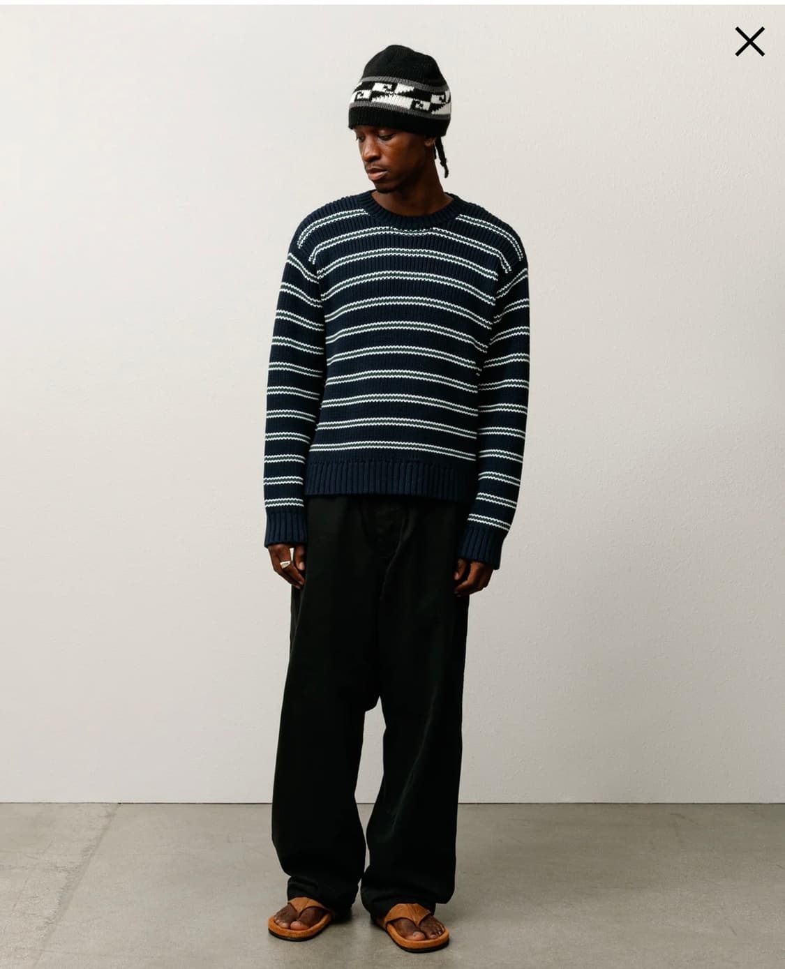 CHUNKY COTTON STRIPE SWEATER 상품이미지1