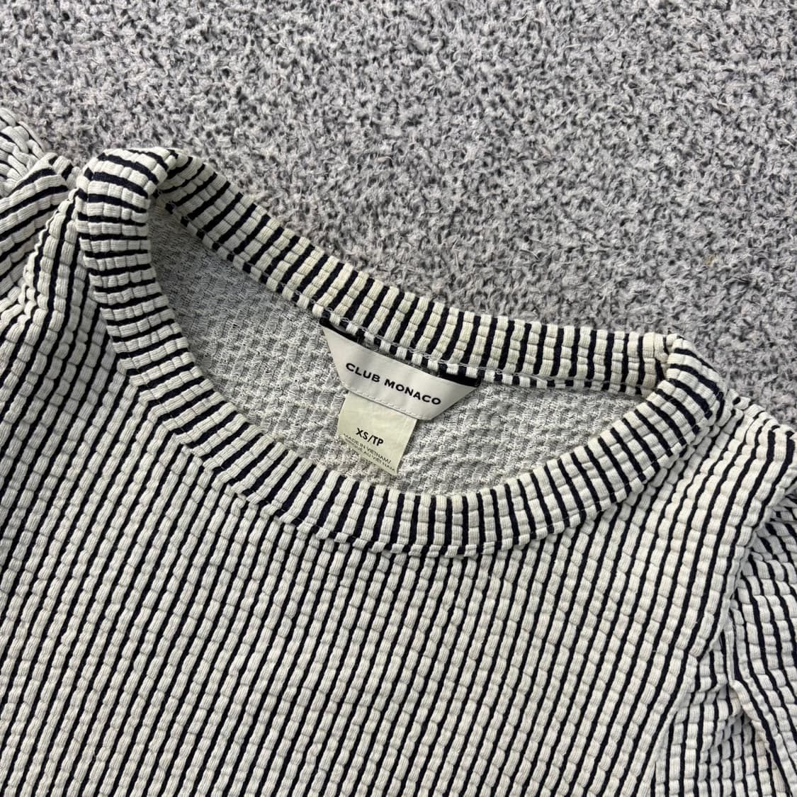 XS 클럽모나코 스트라이프 반팔티 0420J 상품이미지3