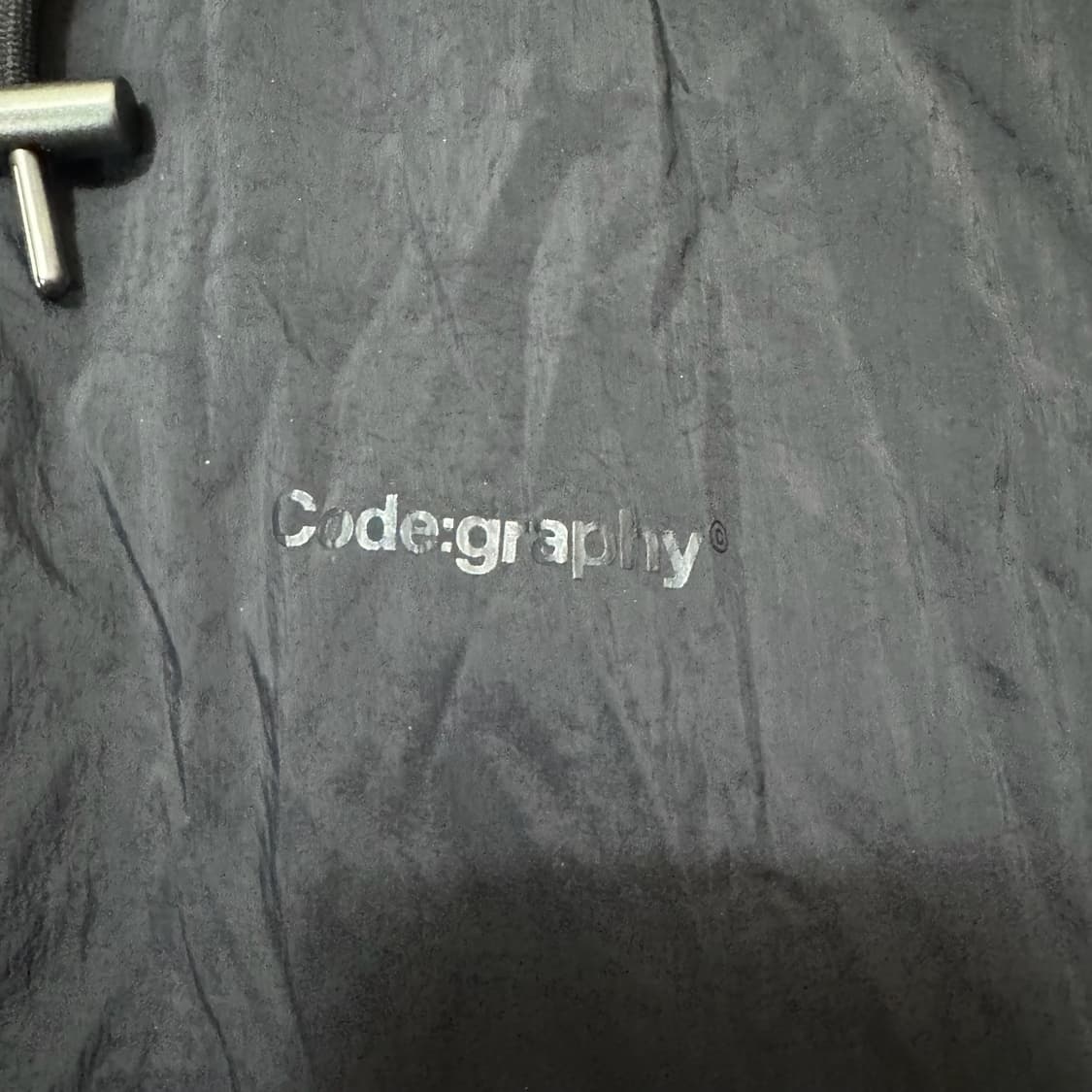 코드그라피 오버사이즈 바람막이 패딩 점퍼 L/100  상품이미지3