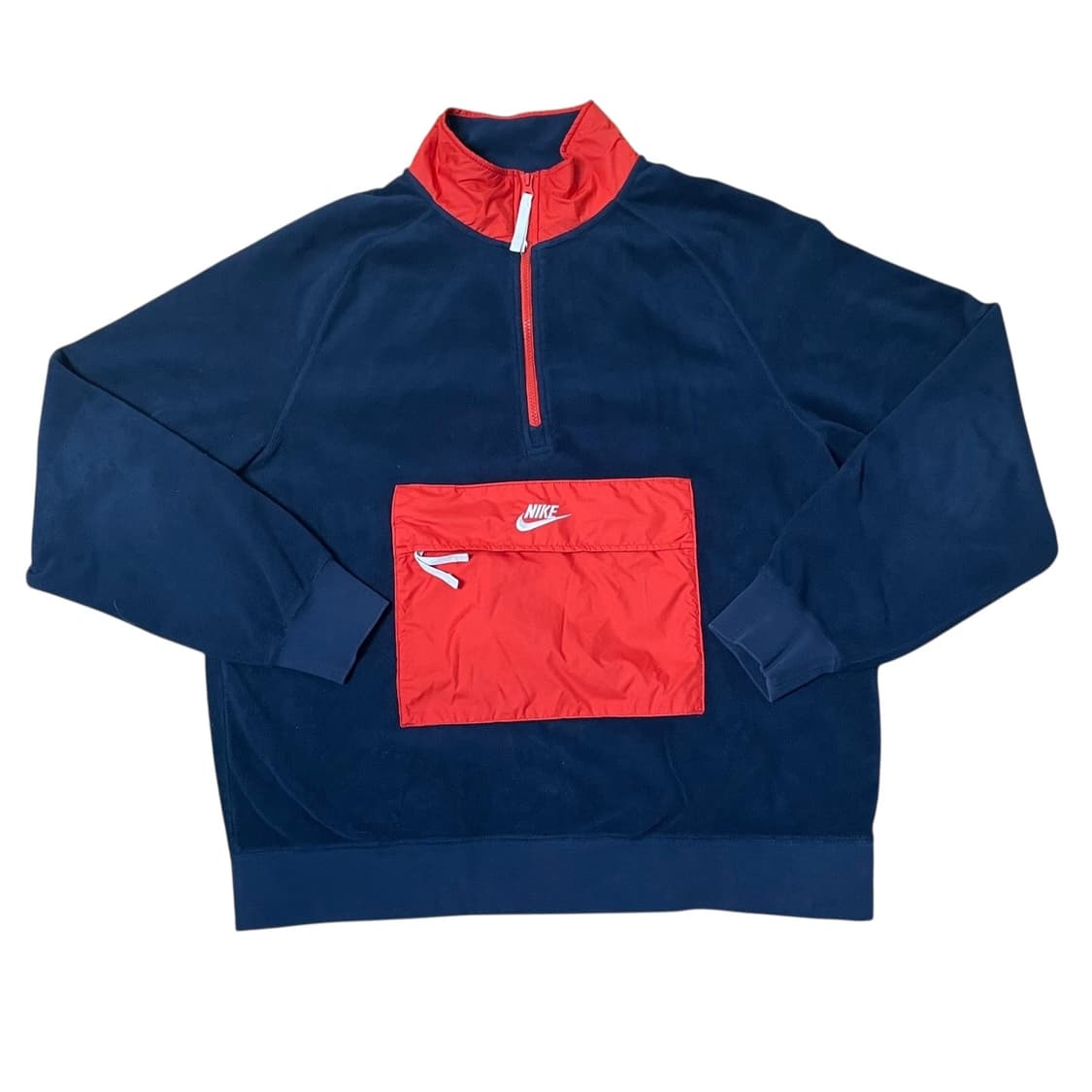 나이키 플리스 아노락 네이비 레드 XL-XXL 상품이미지1