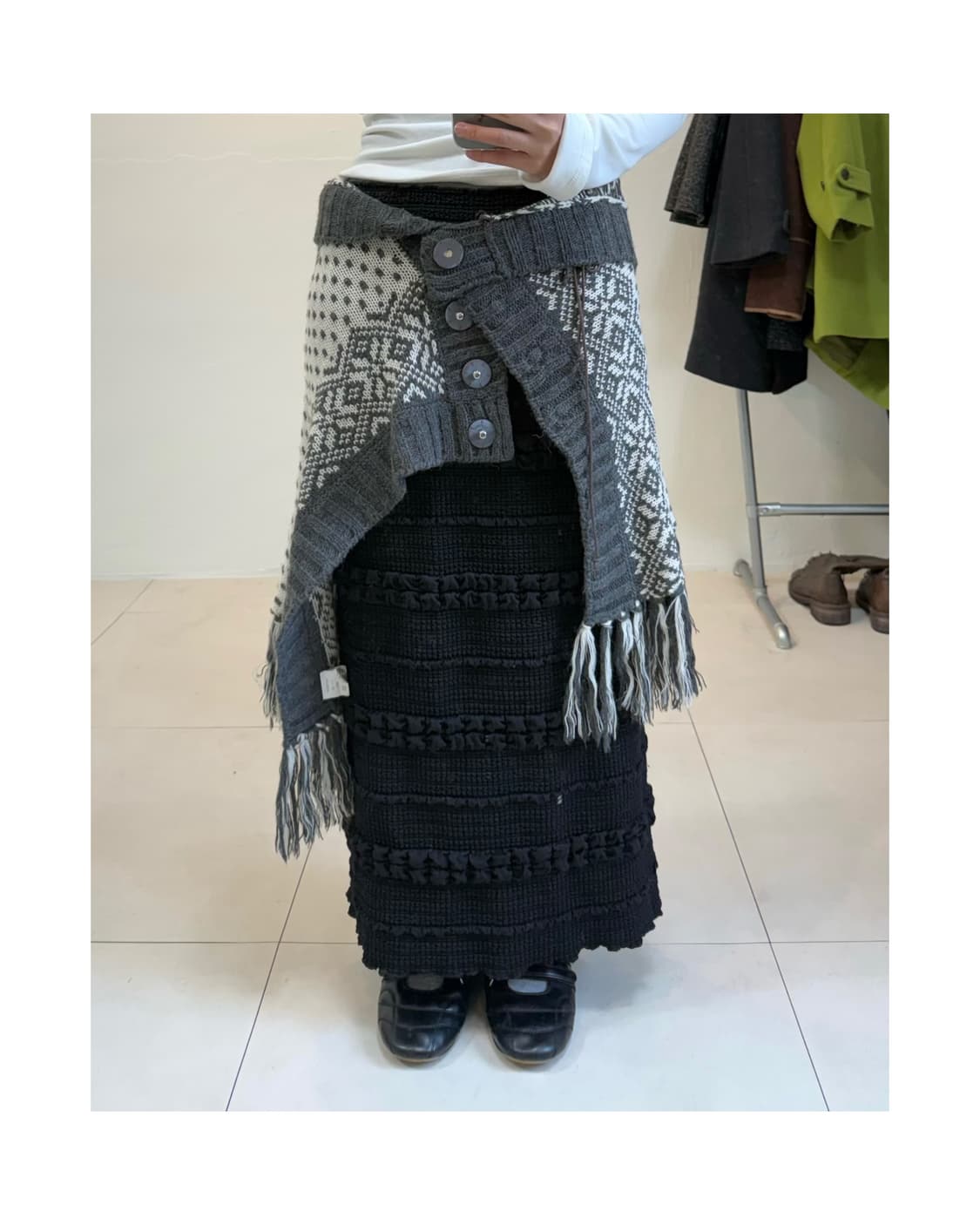 빈티지 레이어드 스커트 상품이미지1