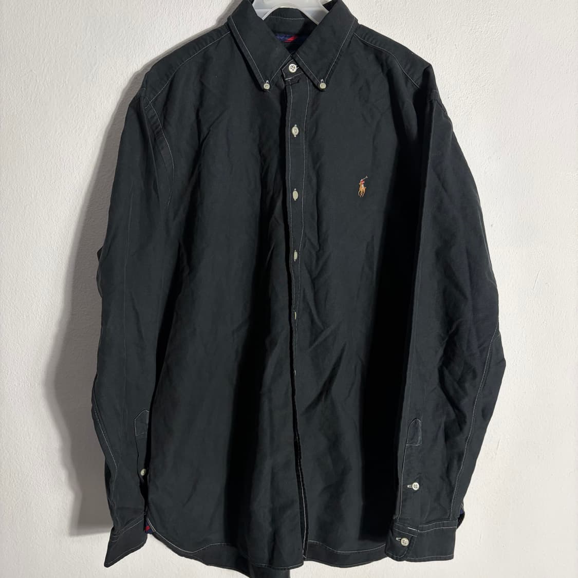 폴로랄프로렌 레드 포니 블랙 옥스포드 셔츠(L) 상품이미지1