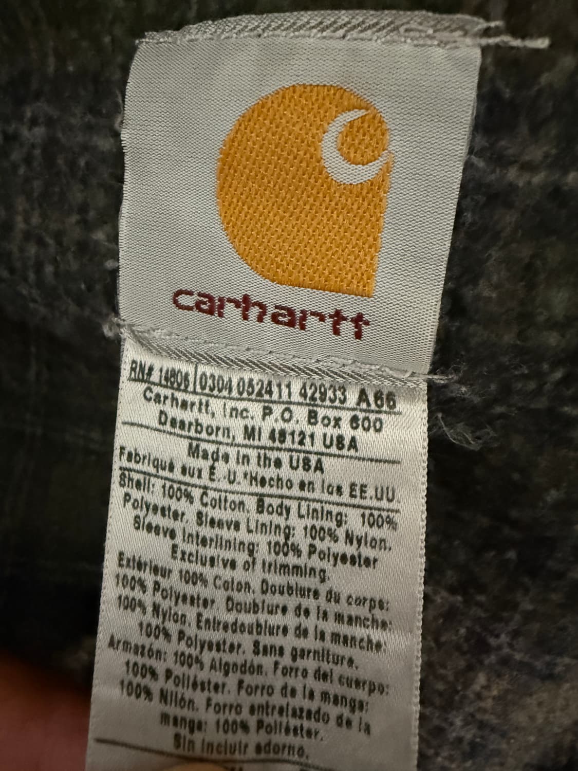 칼하트 디트로이트 자켓 j97 mos 모스 상품이미지8