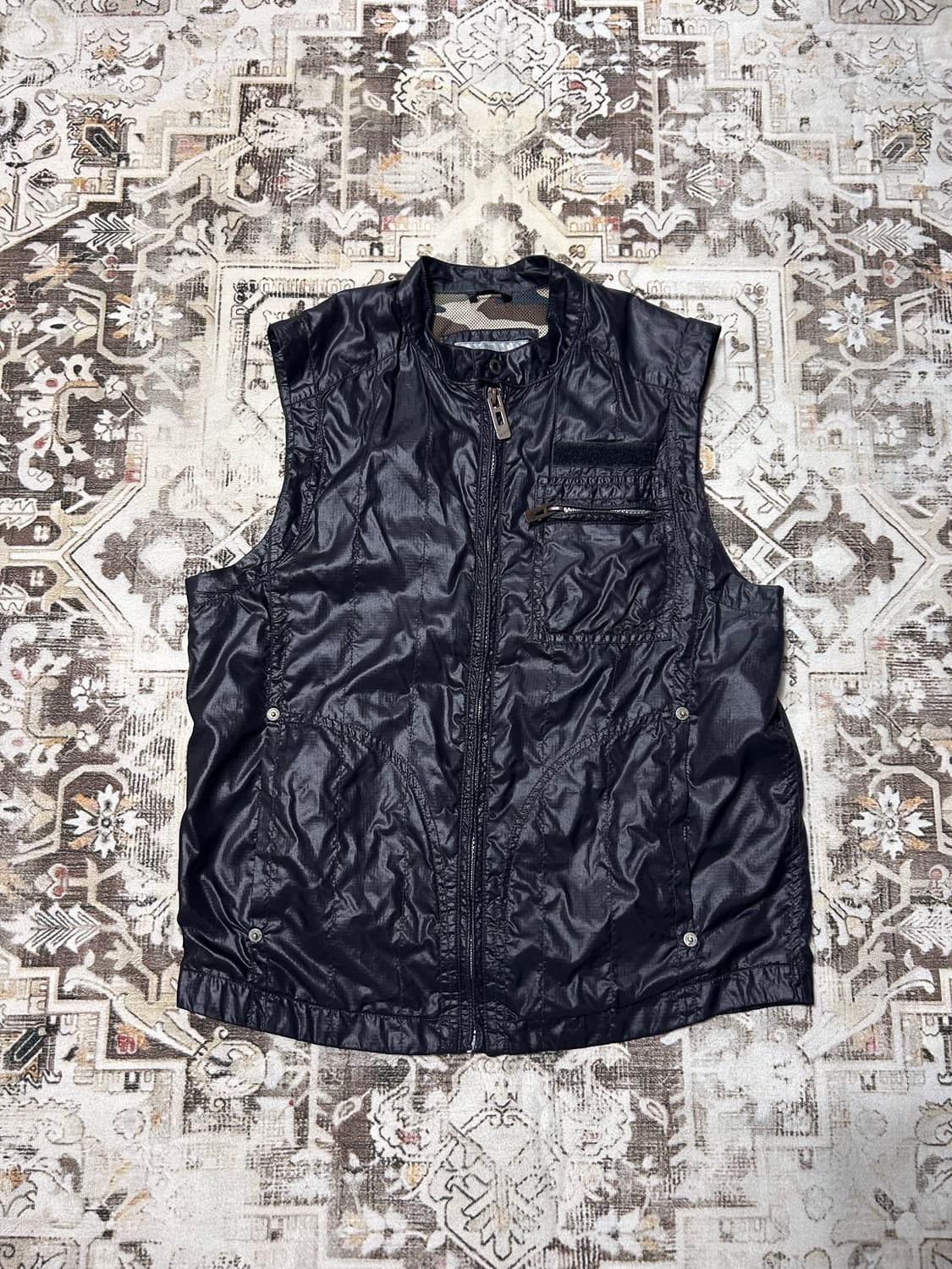 y2k technical glossy vest 상품이미지1