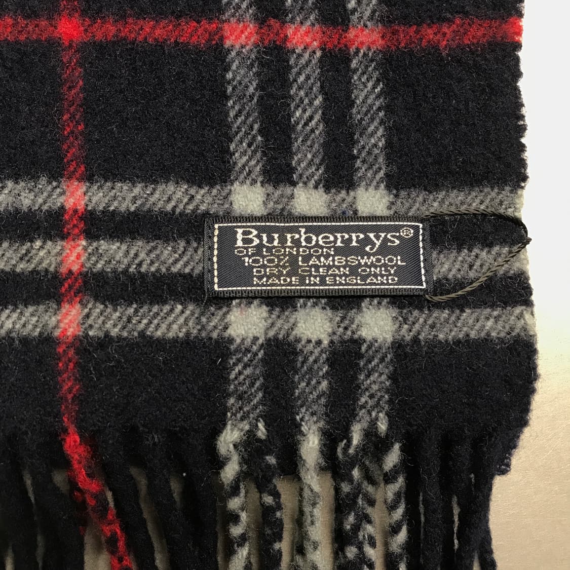 버버리 정품 램스울 머플러 네이비 상품이미지4