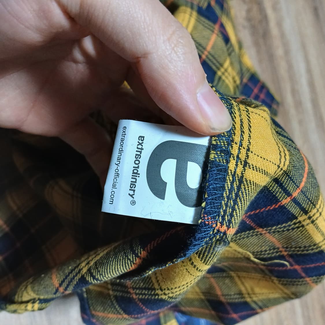 택붙은 미사용 엑스트라오디너리 셔츠 체크 남방 상품이미지10