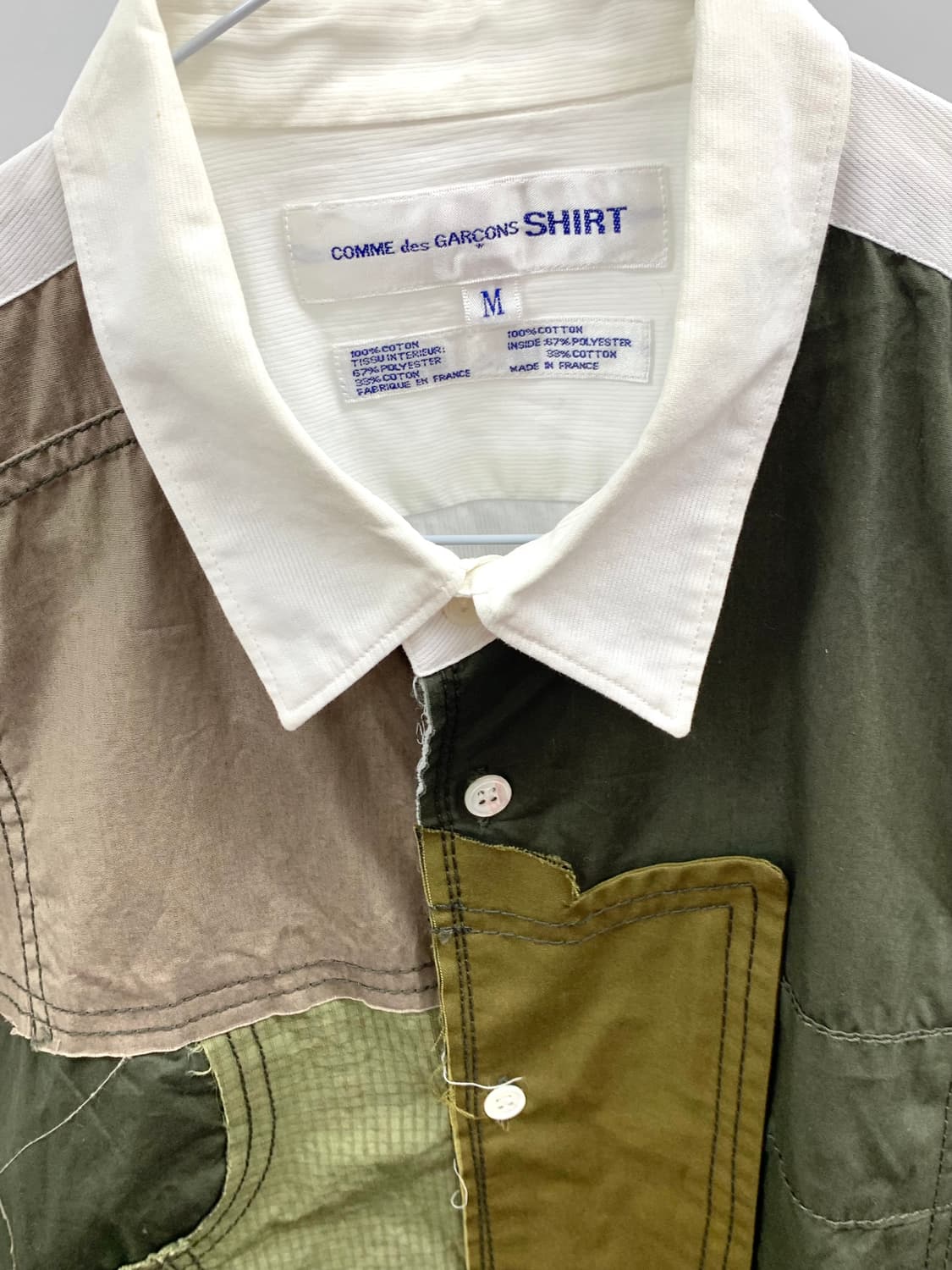 꼼데가르송 셔츠라인_패치워크 셔츠 상품이미지5