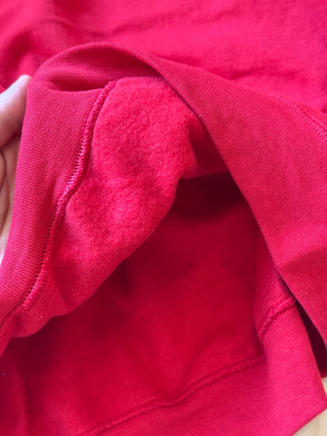 Jerzees Red Crew Sweat shirt 상품이미지4