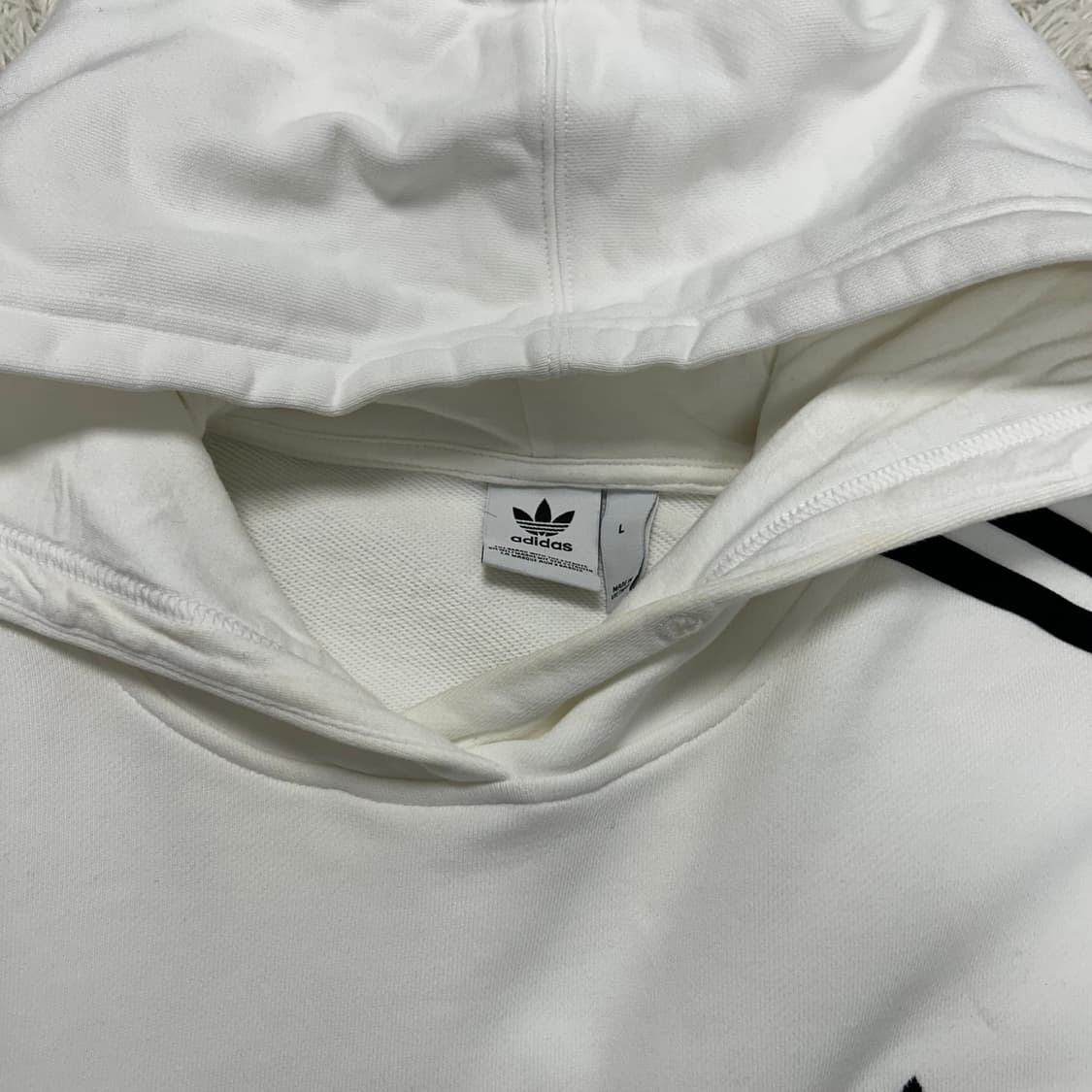 Adidas Firebird White Cropped Hoodie 상품이미지6