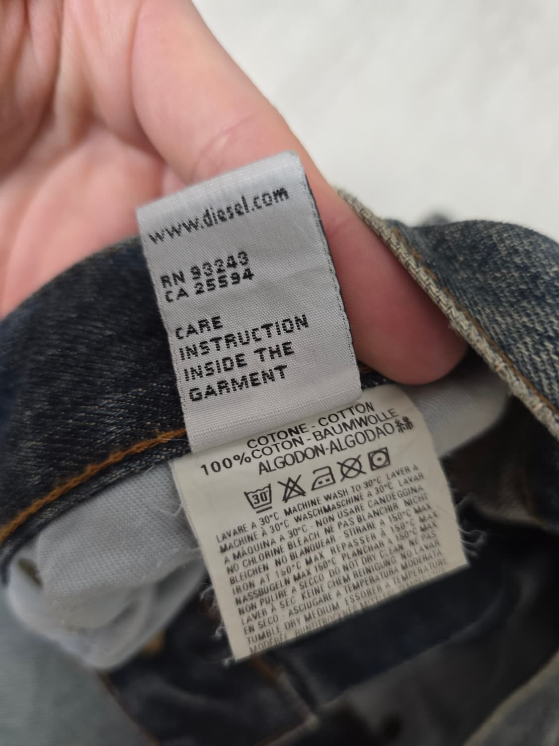 디젤 세미 플레어 데님 (28-30) 상품이미지4