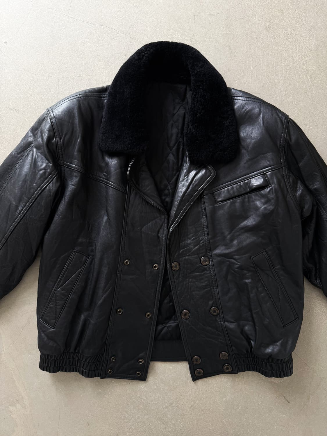  Vintage Sheepskin Leather  Jacket  상품이미지3