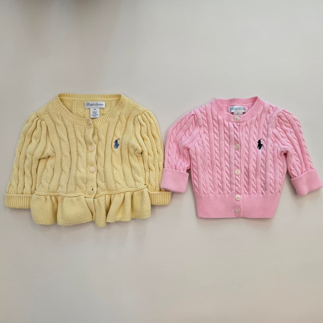 3M 폴로 랄프로렌 여아 가디건 2벌 일괄 상품이미지1