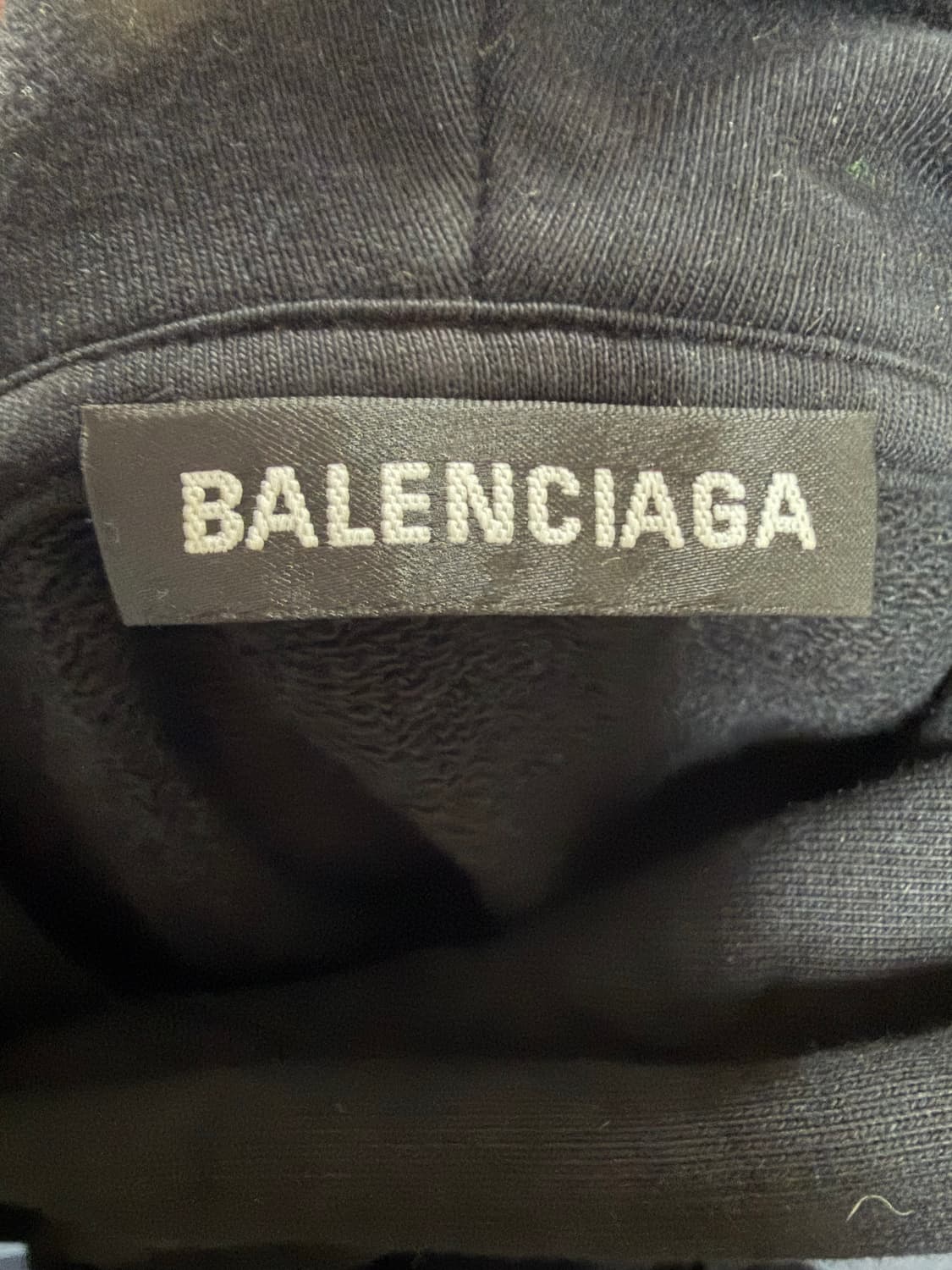 [정품/L] 발렌시아가 백 로고 오버사이즈 후드티 상품이미지3