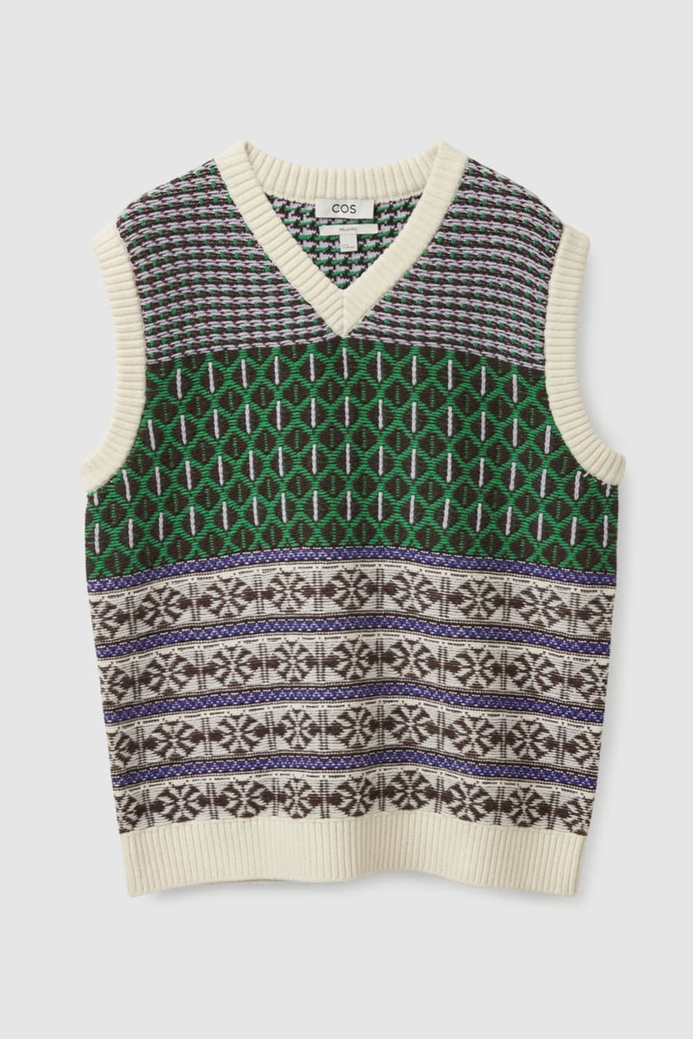 코스 자카드 니트 베스트 M 사이즈 상품이미지1