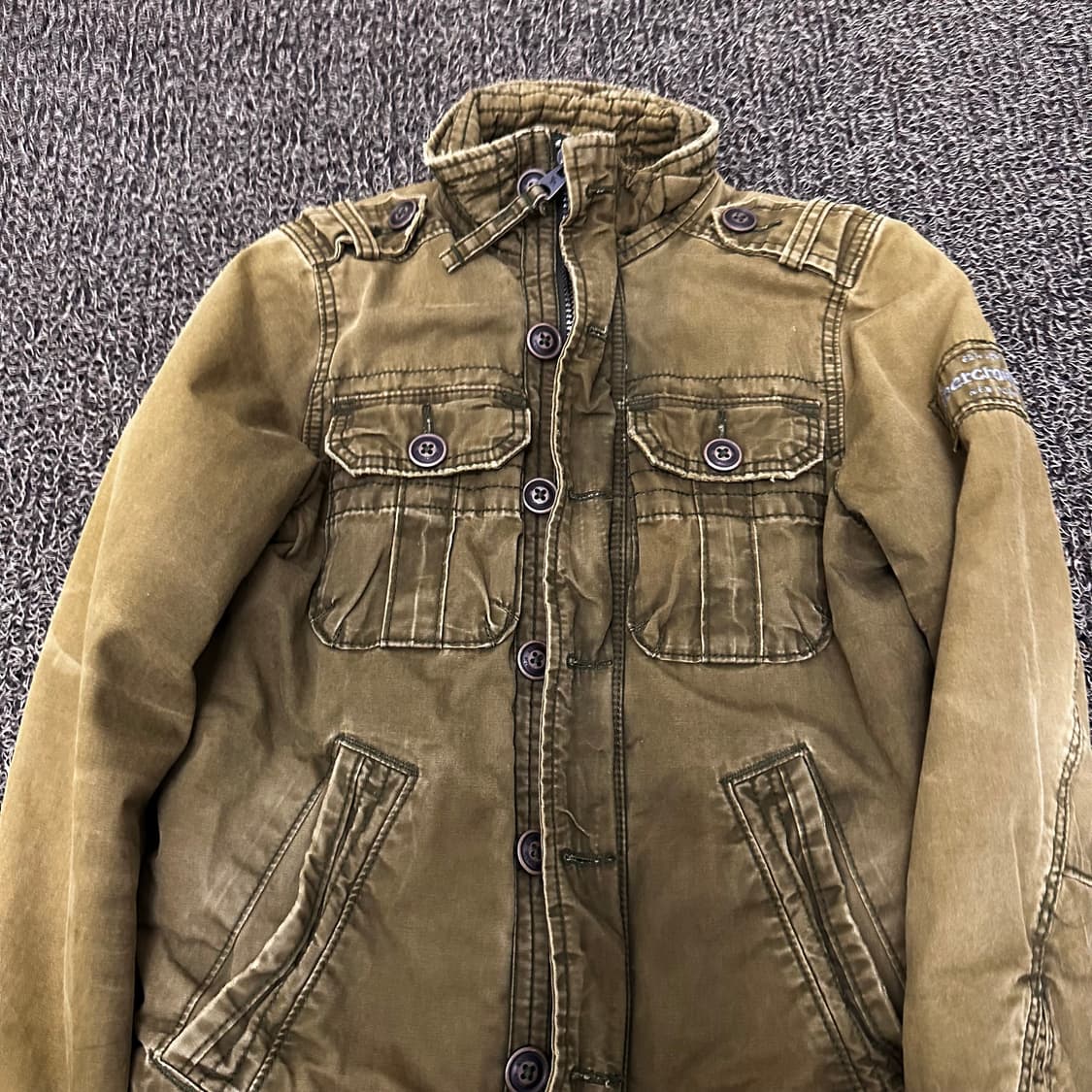 아베크롬비 밀리터리 필드 야상 점퍼 자켓 M 상품이미지2