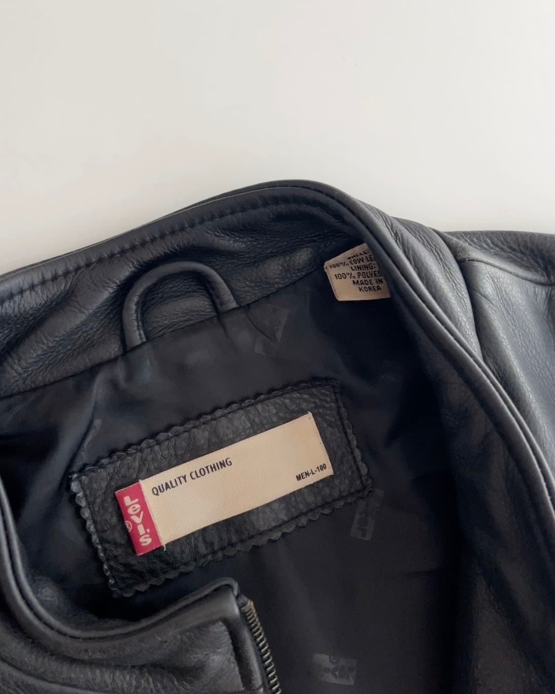 리바이스 싱글 라이더 카우 레더 자켓 L 상품이미지8