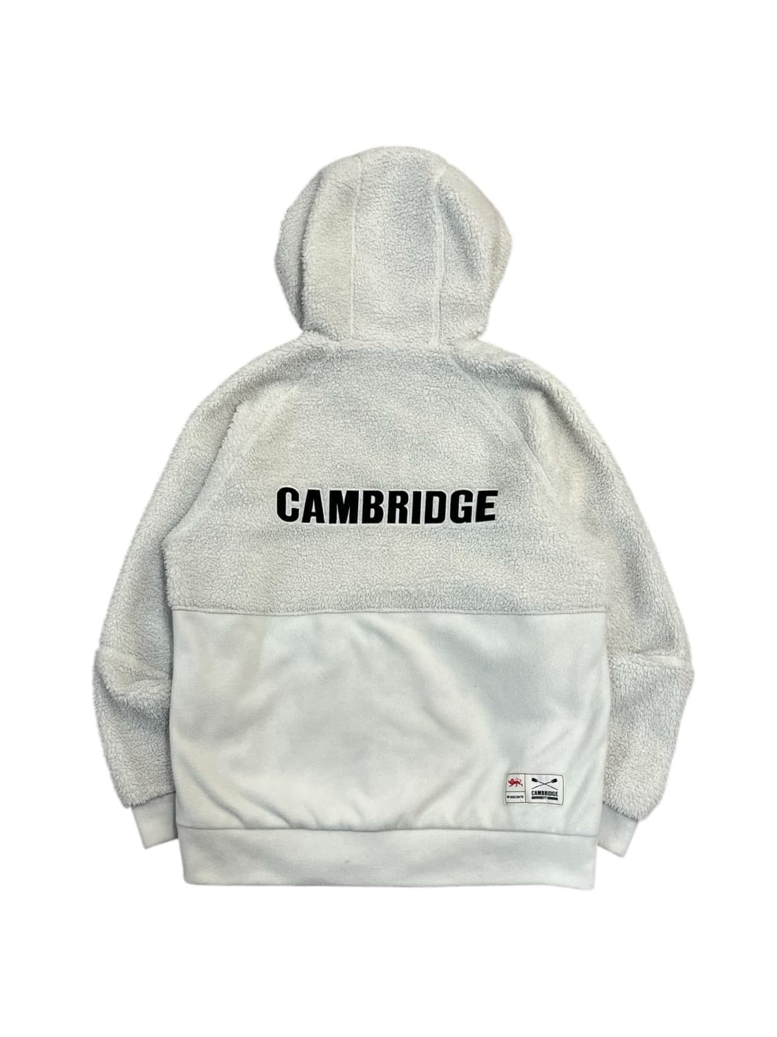 데상트 플리스 후드집업 화이트 키즈160 #csz2257 상품이미지4