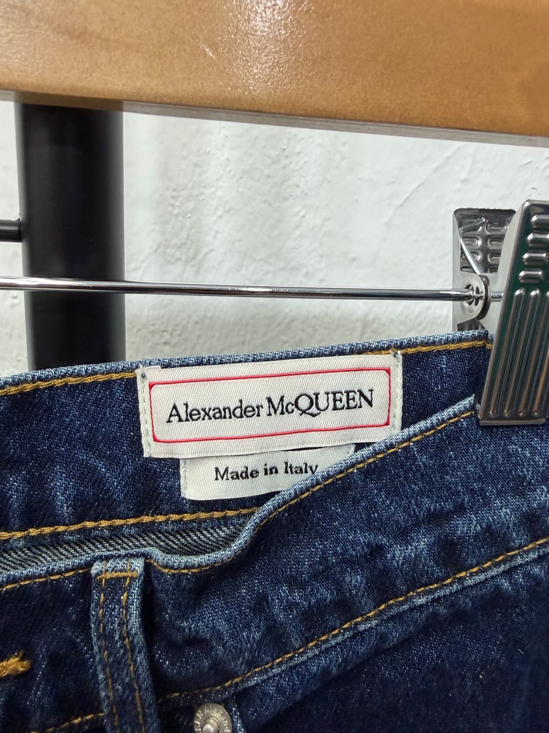 정품) 알렉산더맥퀸 여성 롤업 데님 팬츠 26 상품이미지6