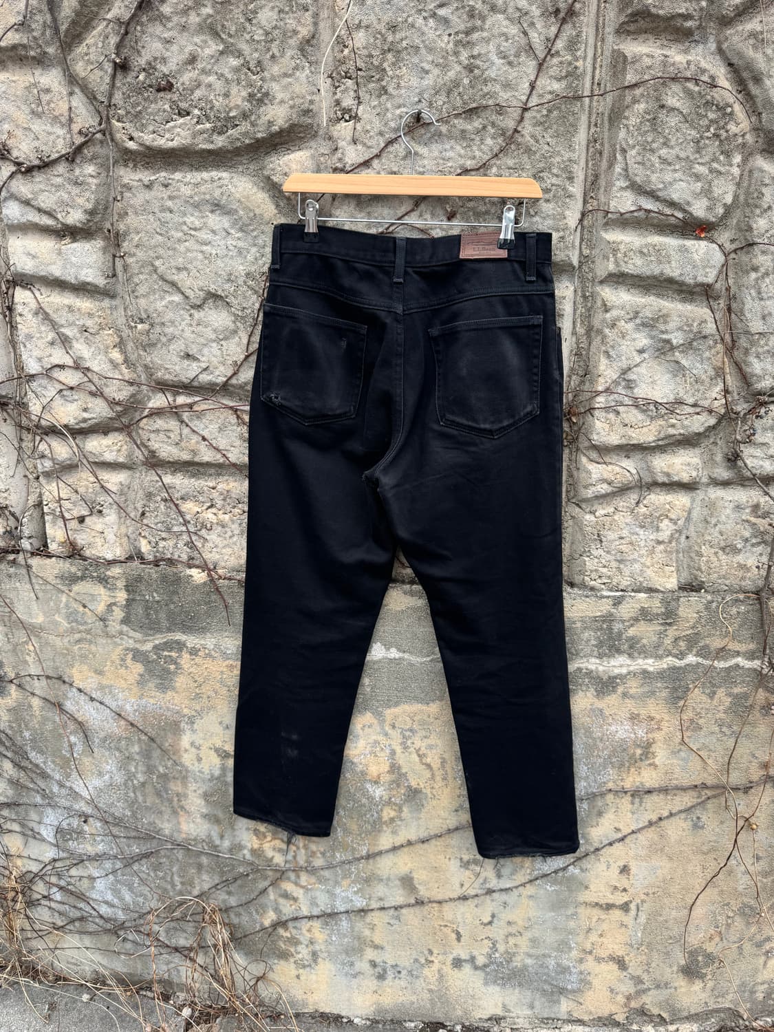 00s 엘엘빈 빈티지 블랙 데님 팬츠 상품이미지2