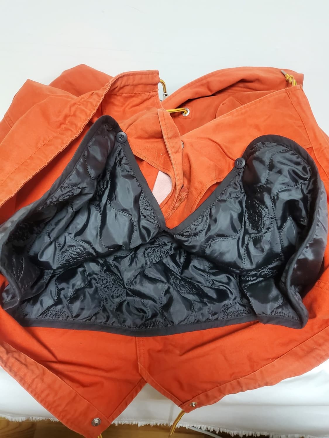 스투시 오렌지색 롱 후드 코트 정품 M사이즈 상품이미지8