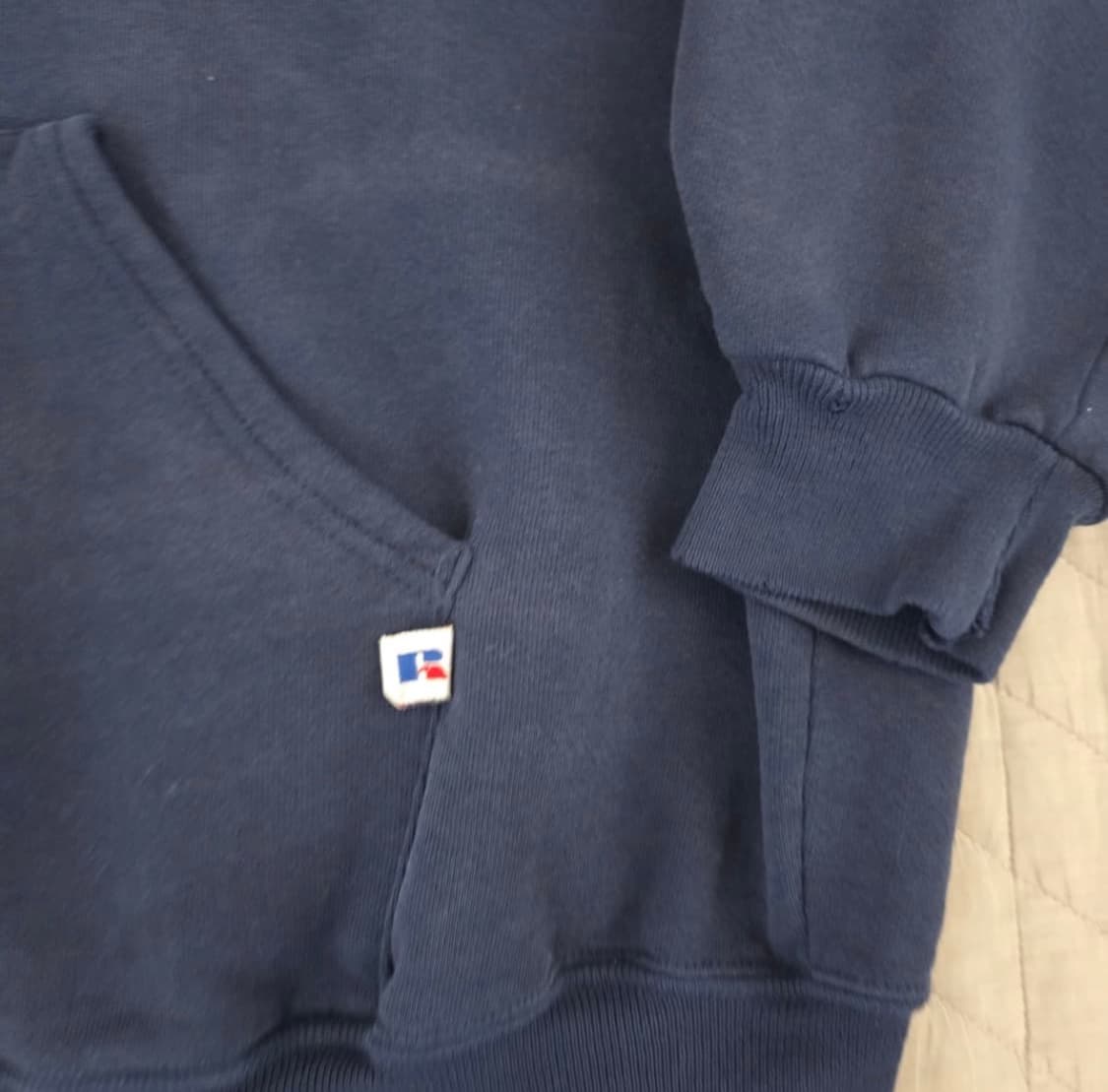 [🇺🇸XL] 90’s Russell 러셀 후드집업 네이비 USA 상품이미지3