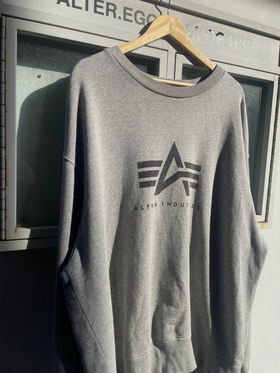 Alpha Industries biglogo grey sweatshirt 상품이미지3