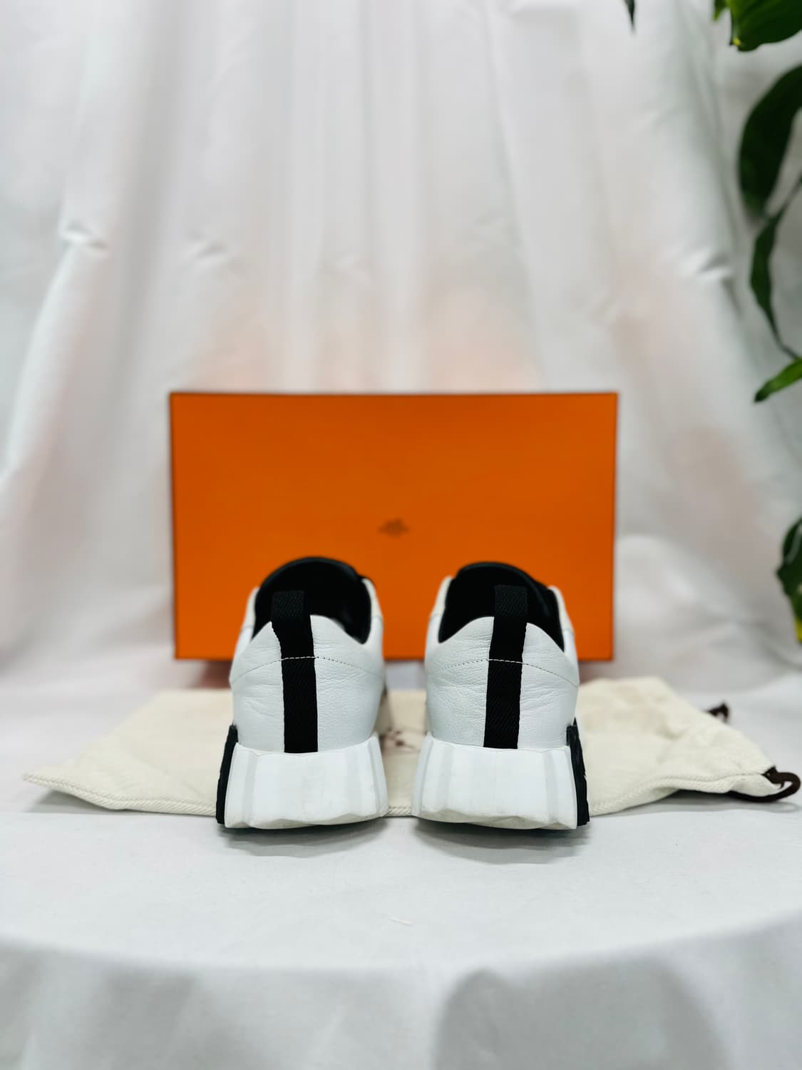 [정품] 에르메스 바운싱 화이트 코트스킨 블랑 38.5사이즈 상품이미지5