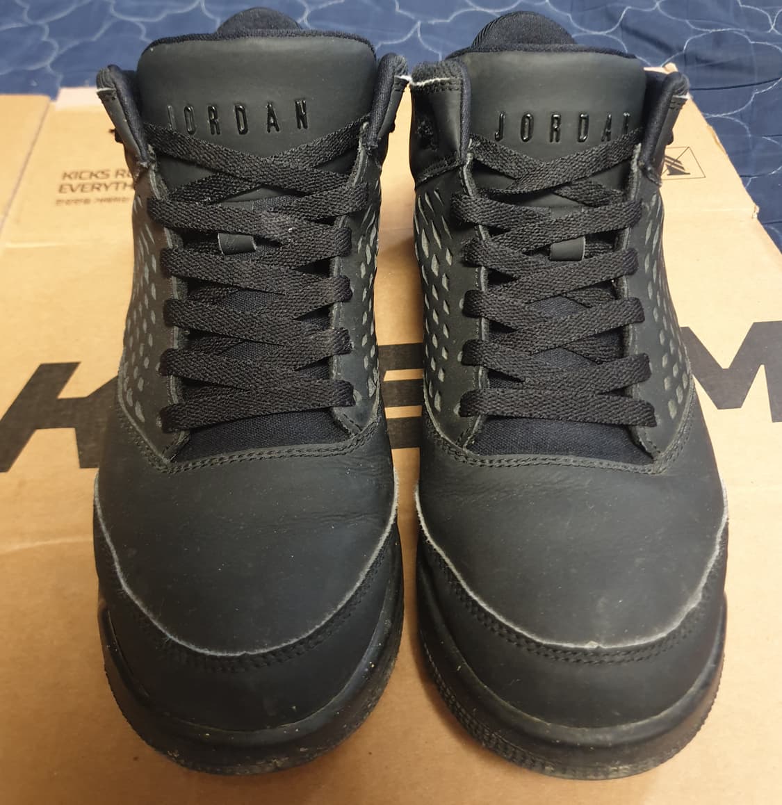 나이키 조던 플라이트 오리진4 스니커즈 올블랙 (245) 상품이미지3