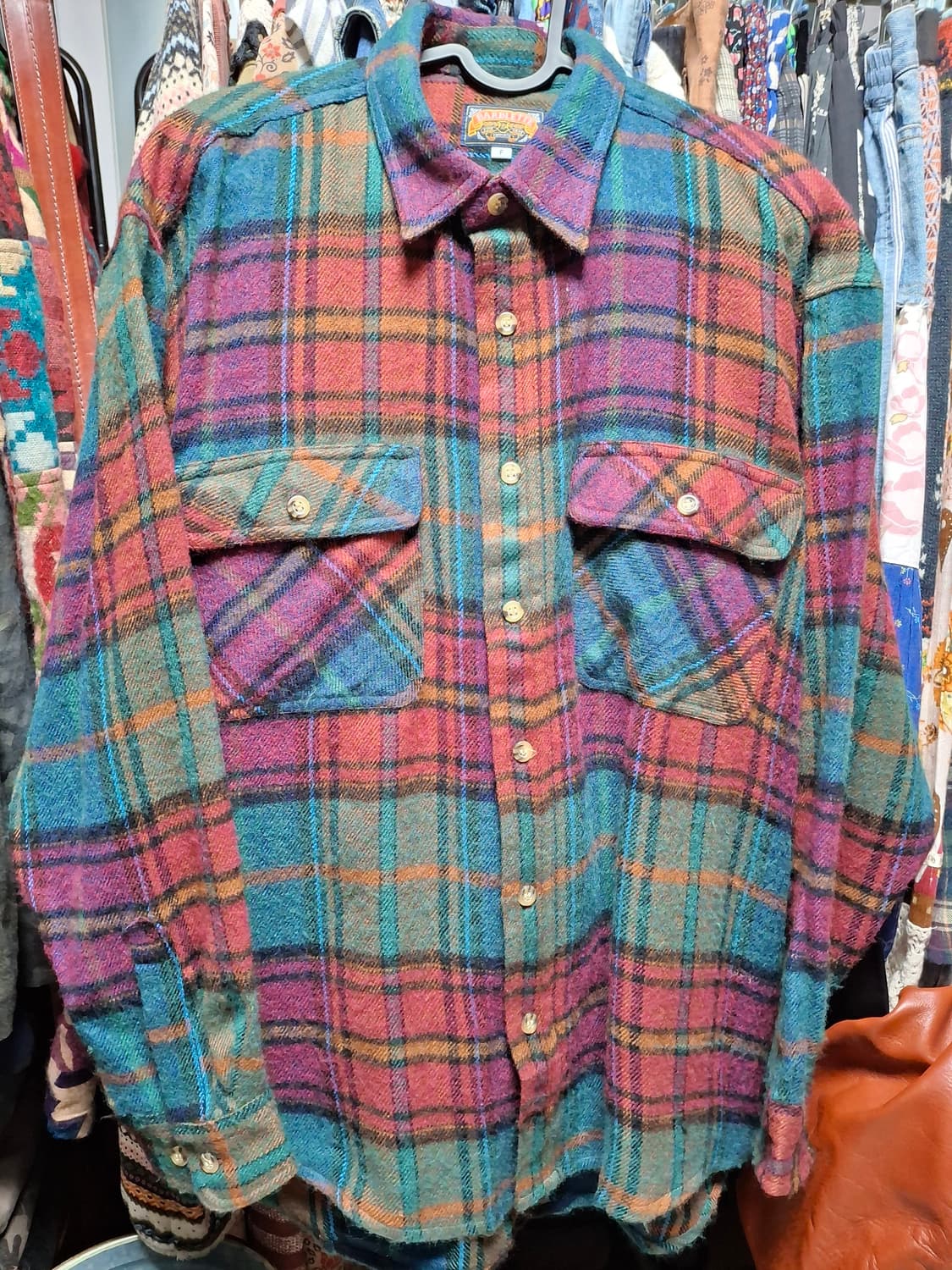 (마지막특가) 빈티지 멀티컬러 체크 셔츠 F 상품이미지1