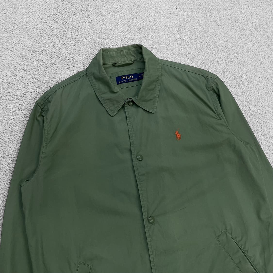 폴로 랄프로렌 포니 로고 포플린 코치 자켓 카키 상품이미지2