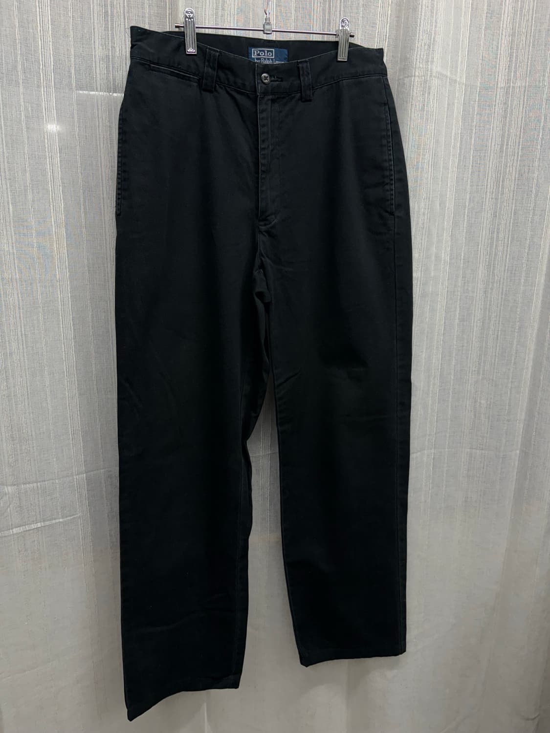 폴로 랄프로렌 코튼 치노 팬츠 블랙 상품이미지1