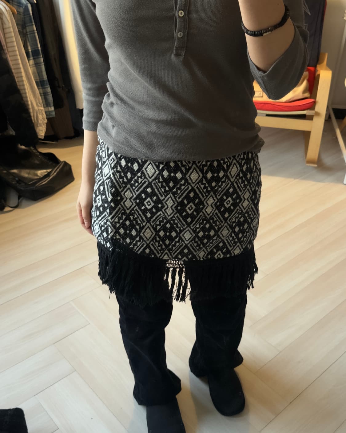 [vtg] tassle skirt 상품이미지4