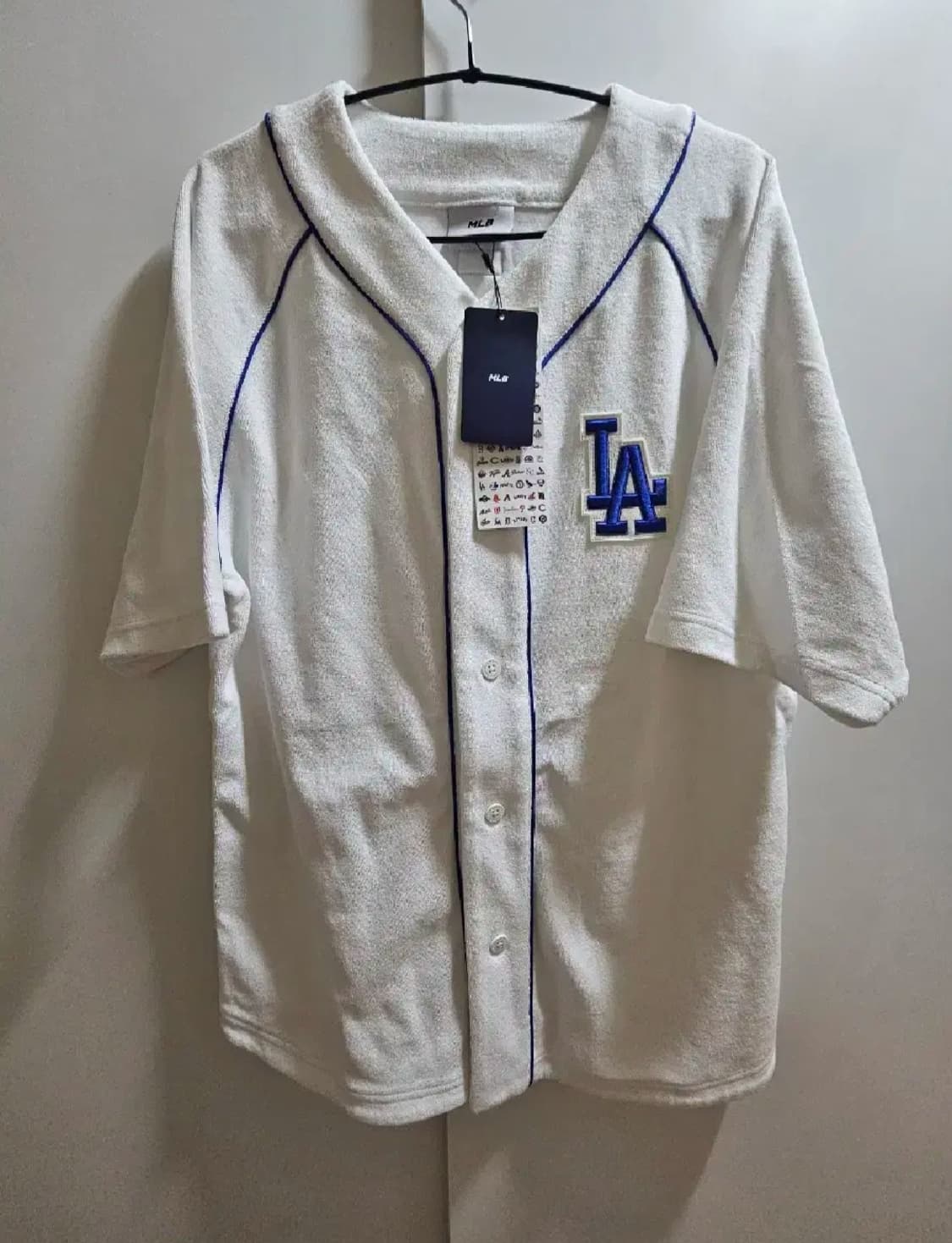 MLB 베이직 테리 오버핏 베이스볼 셔츠 상품이미지1