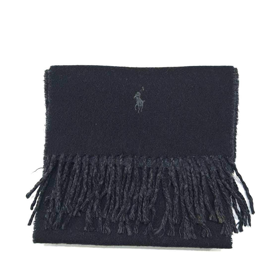 MX508 폴로 90s 이태리판 울 양면 블랙차콜 머플러목도리 상품이미지7