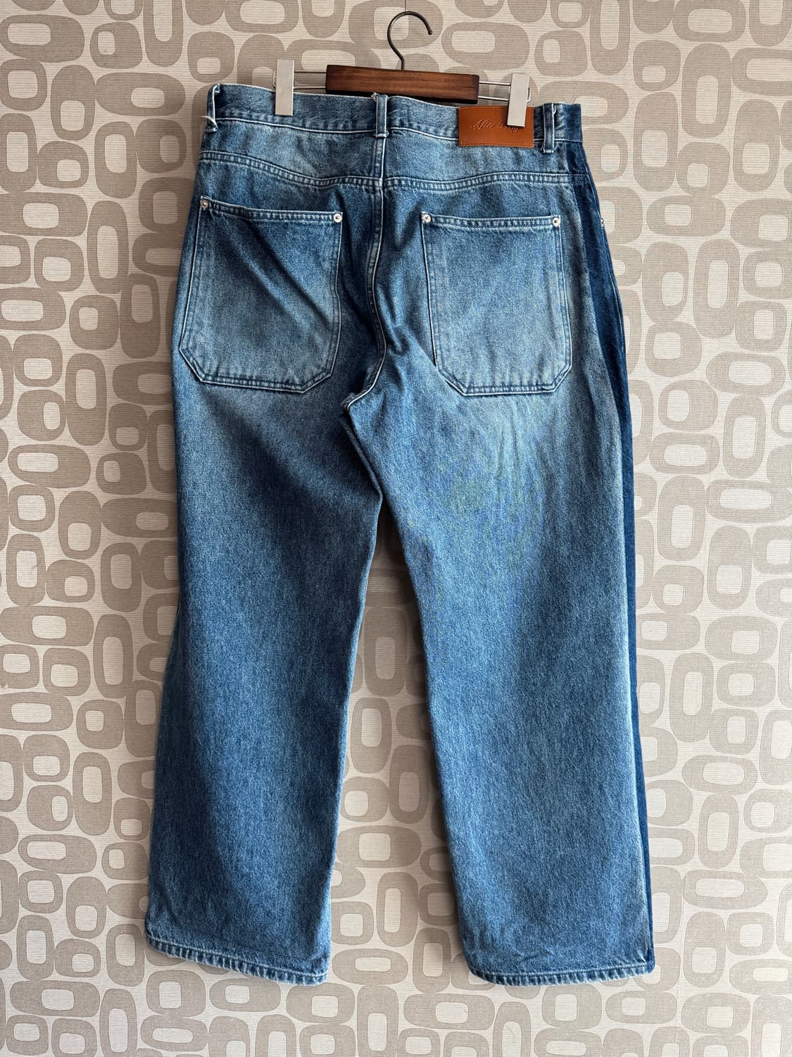 AFTER PRAY 애프터 프레이 와이드 트랙 데님 팬츠 L 상품이미지4