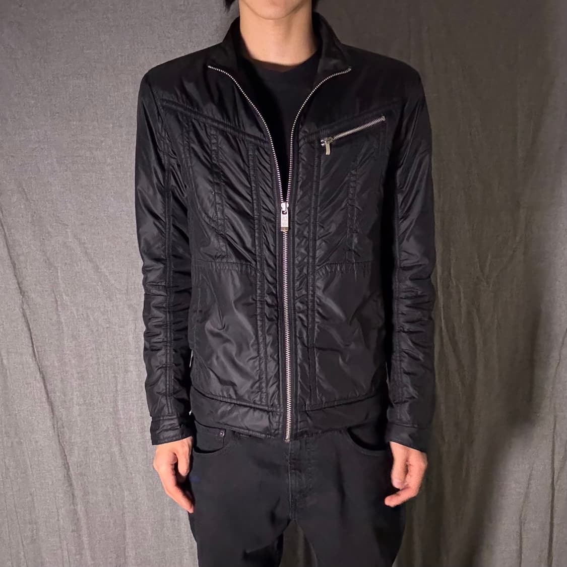 D2K 블랙 패딩 점퍼 자켓 L사이즈 상품이미지1