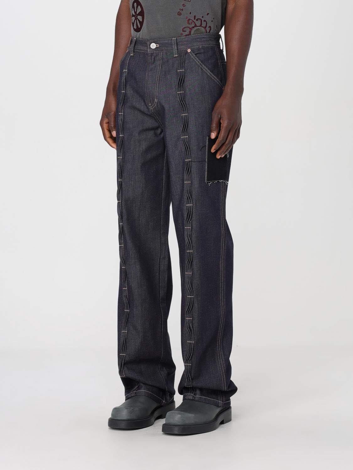 앤더슨벨 패치 인디고 진 상품이미지1