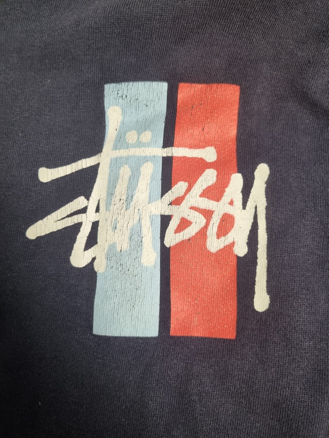 90s 올드 스투시 빈티지 네이비 후드티 M 상품이미지3