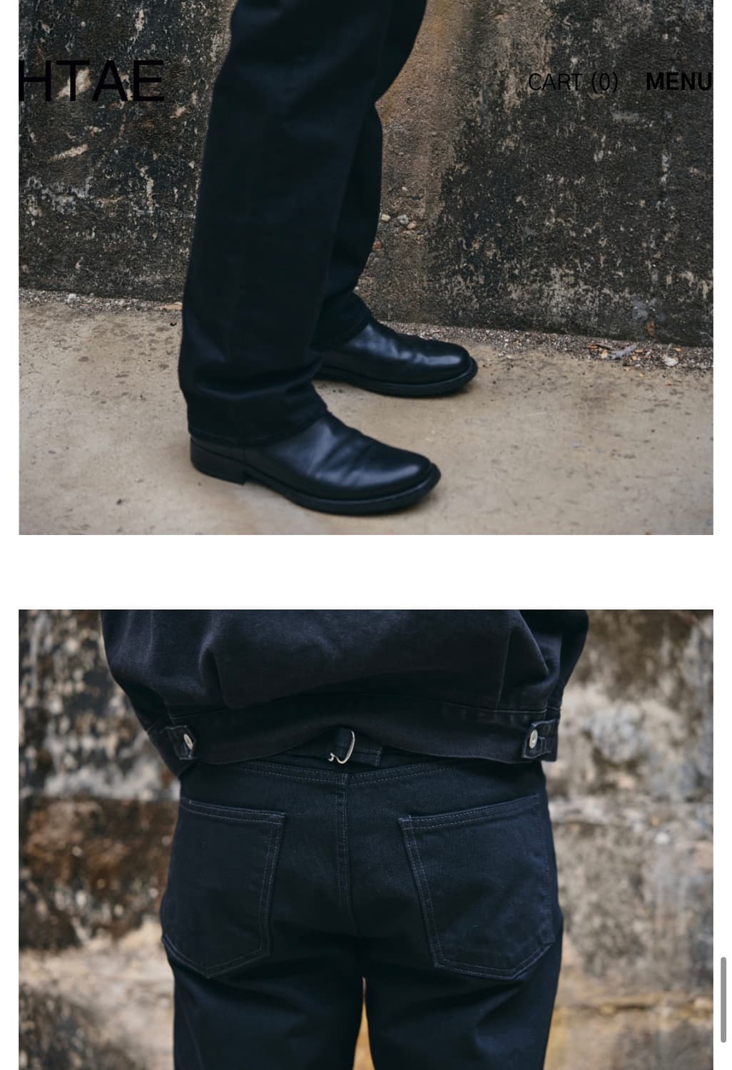 HTAE 1947 스트레이트 데님 블랙 30사이즈 상품이미지2
