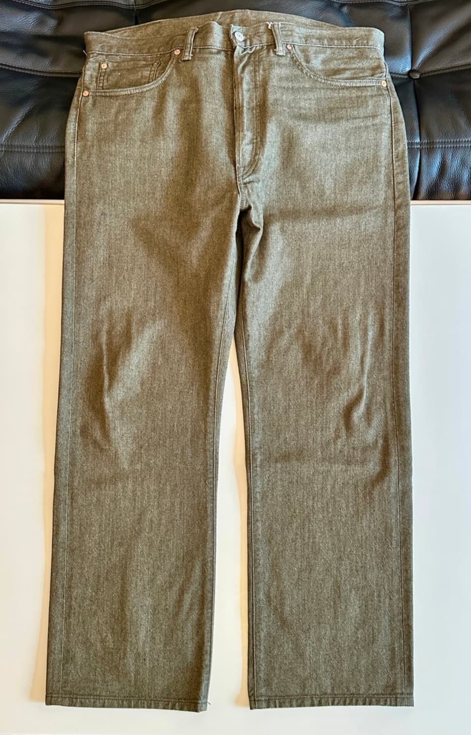 RRL 더블알엘 빈티지 5 포켓 올리브 셀비지 데님 34×32 상품이미지2